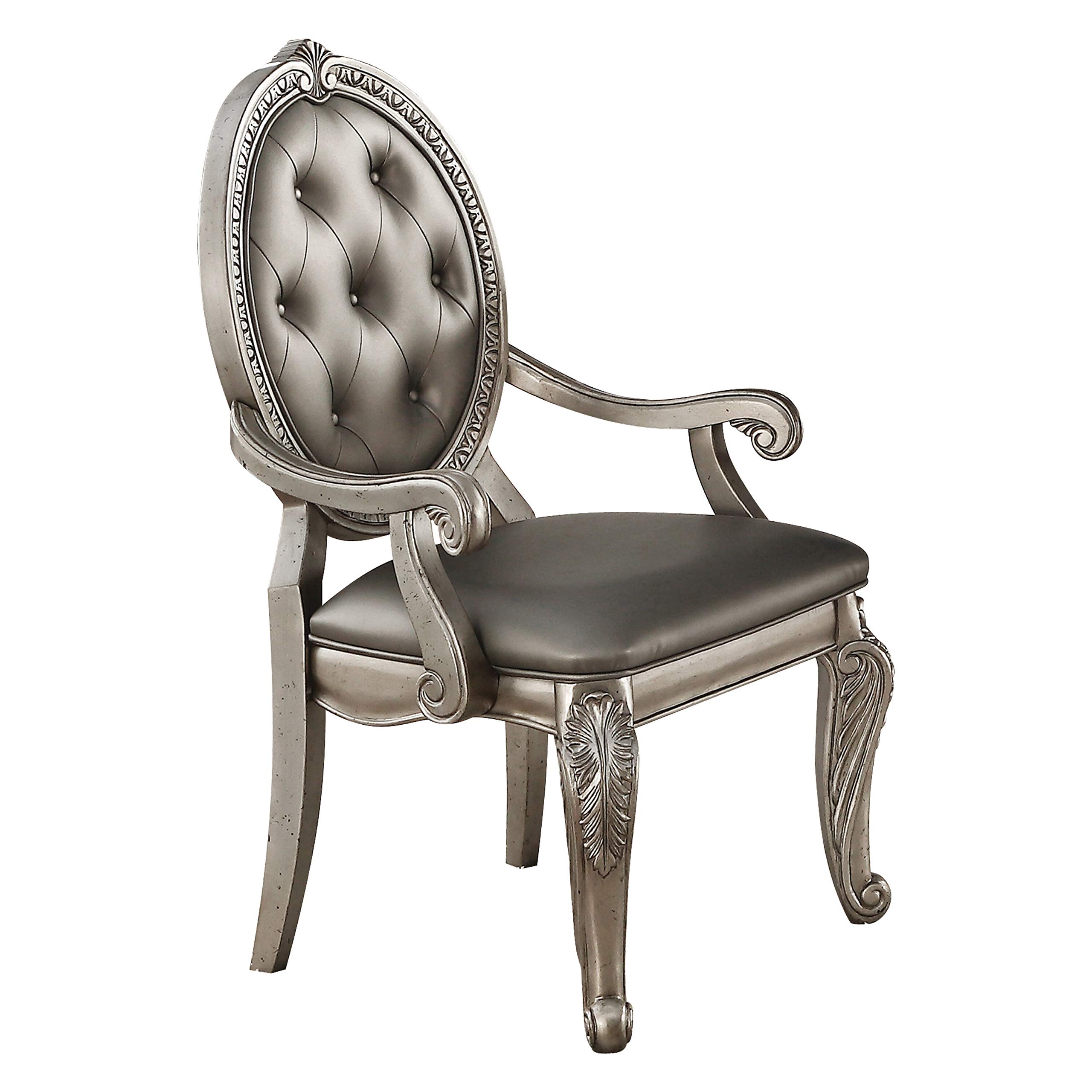 Acme Furniture Northville Arm Chair, Antique Champagne