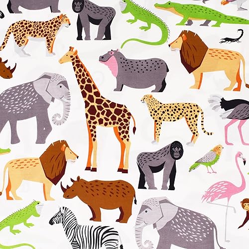 Miniatura 4 de J-pinno Juego de sábanas tamaño individual de animales de la selva, diseño de leopardo, avestruz, cocodrilo, serpiente, decoración de dormitorio de