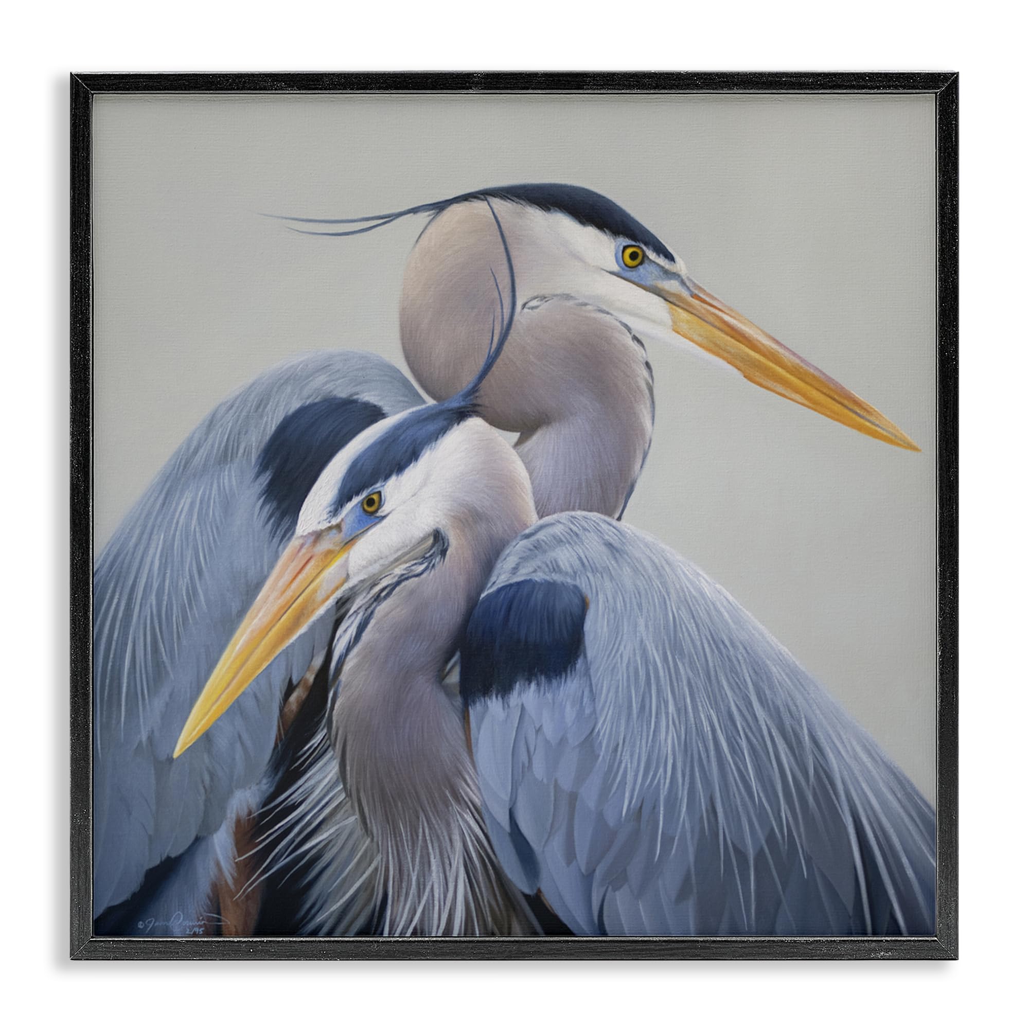 Stupell Industries Elegant Heron Twins White Framed Giclee Art, design by James Corwin, 24 x 24