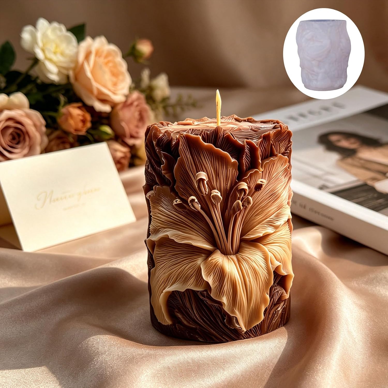 Artistic Silicone Flower for Gift and Stylish Home Accessories Soap Making Silicone