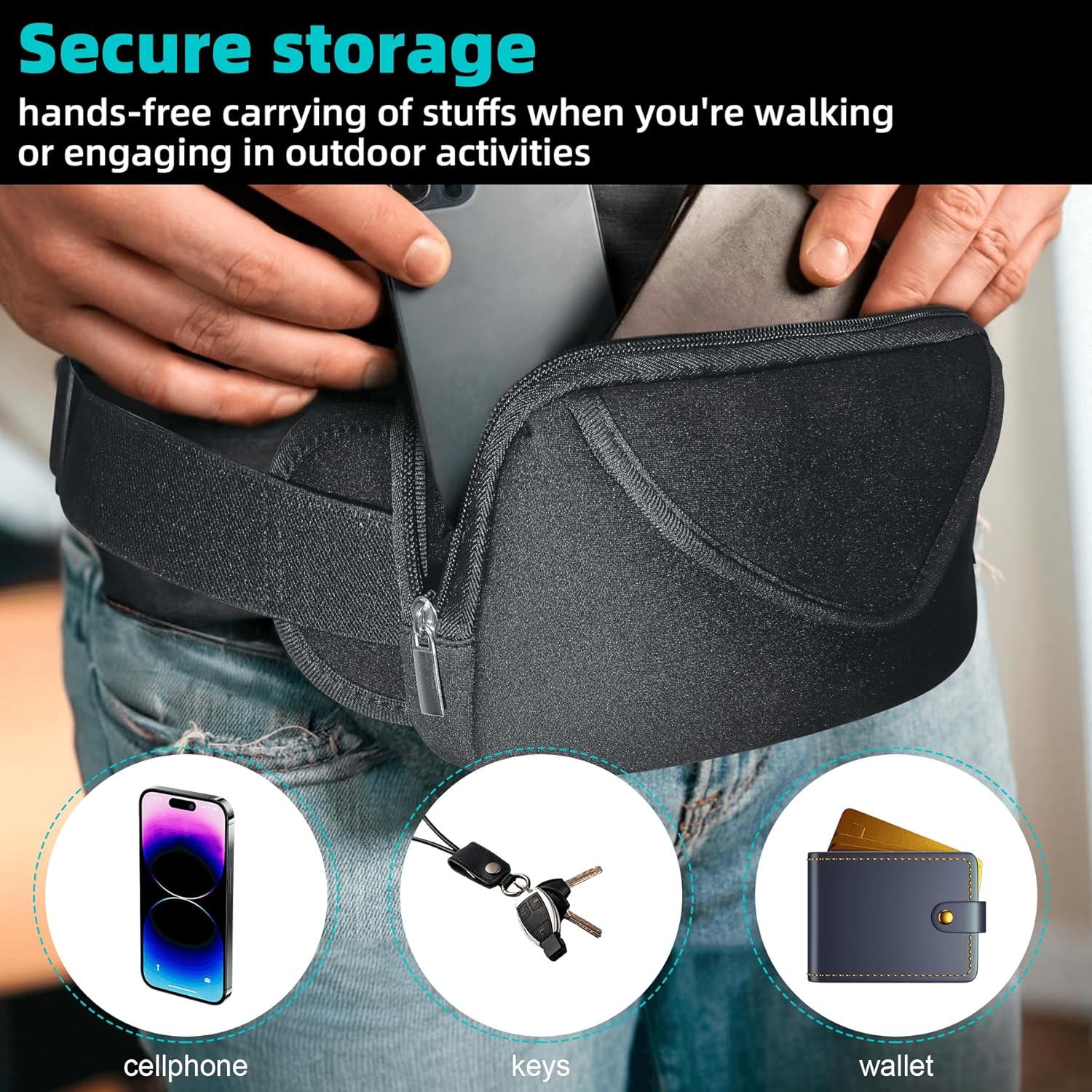 Fanny Pack Holsters for Concealed Carry, Concealed Carry Fanny Pack for Men and Women, CCW Waist Pack Holster Bag - Image 5