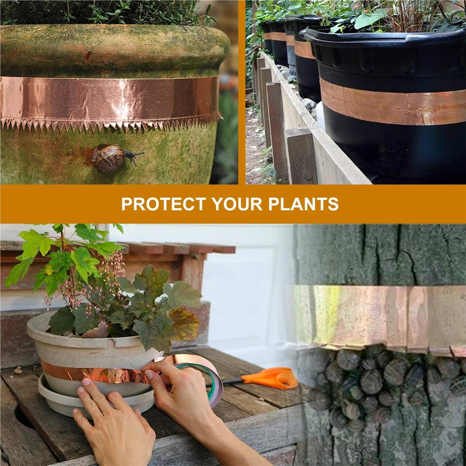 Bandas de cobre soldadas, Cinta de lámina de cobre de doble cara de 25 m/50 m for apantallamiento eléctrico en vidrieras (hágalo usted mismo).(50M-0.1MM-50MM)