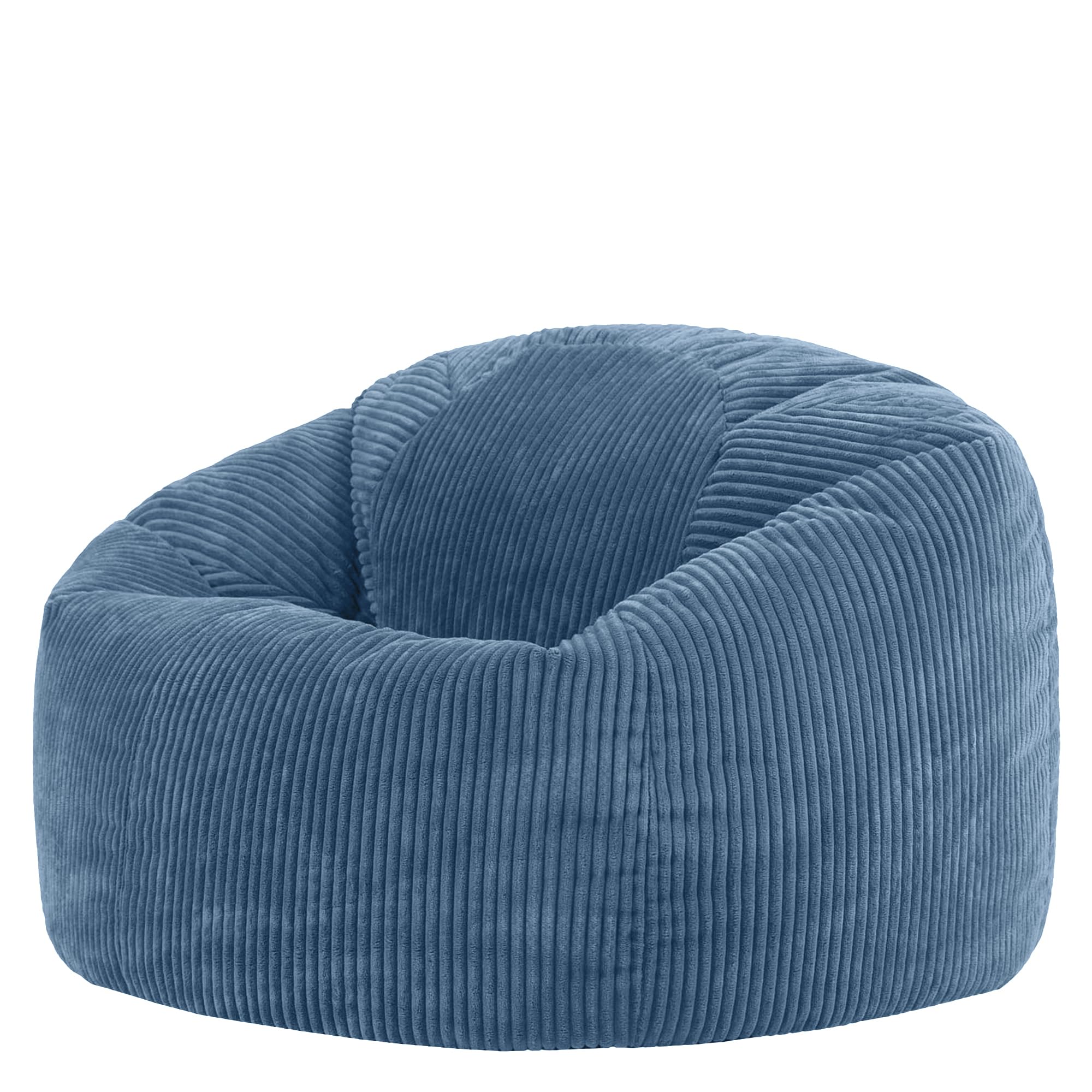 icon Kingston Cord XL Bean Bag with Filling Included, Blue