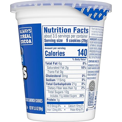 Miniatura 19 de OREO Minis - Galletas sándwich de chocolate, 12 tazas de aperitivos de 3.5 onzas