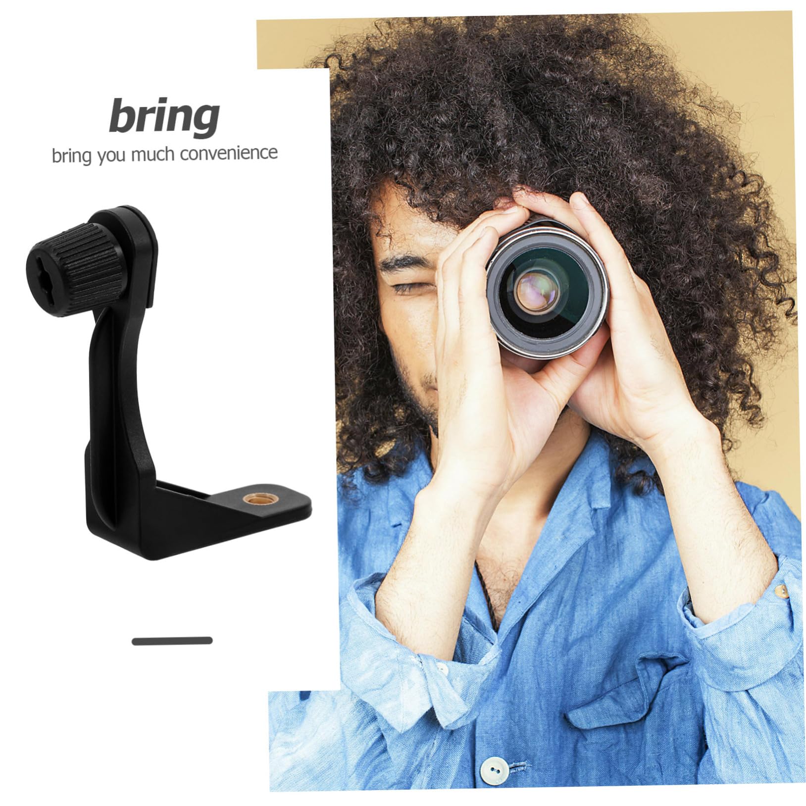 KONTONTY Binoculars Tripod Adapter 1/4 Screw Mount Versatile Compatibility for Astronomical Use