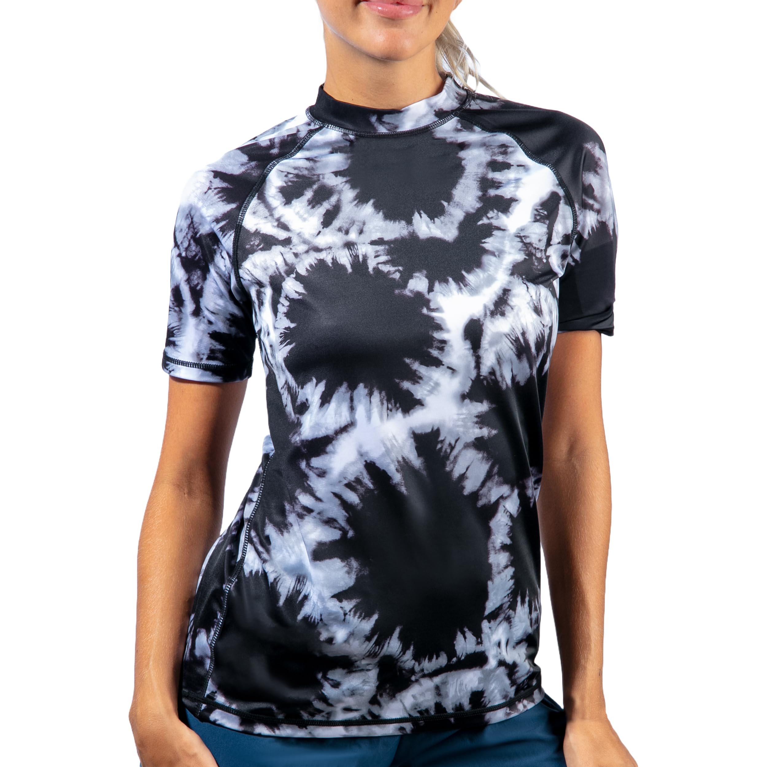 Kanu Surf Breeze UPF 50+ Short Sleeved Active Rashguard & Workout Top Maillot dermoprotecteur Femme (Lot de 1)