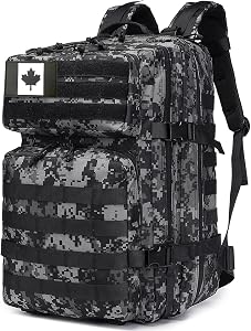 Military Tactical Molle Rucksack Backpack Large Travel Backpack Hiking Daypack Camping Hunting Backpack 40L