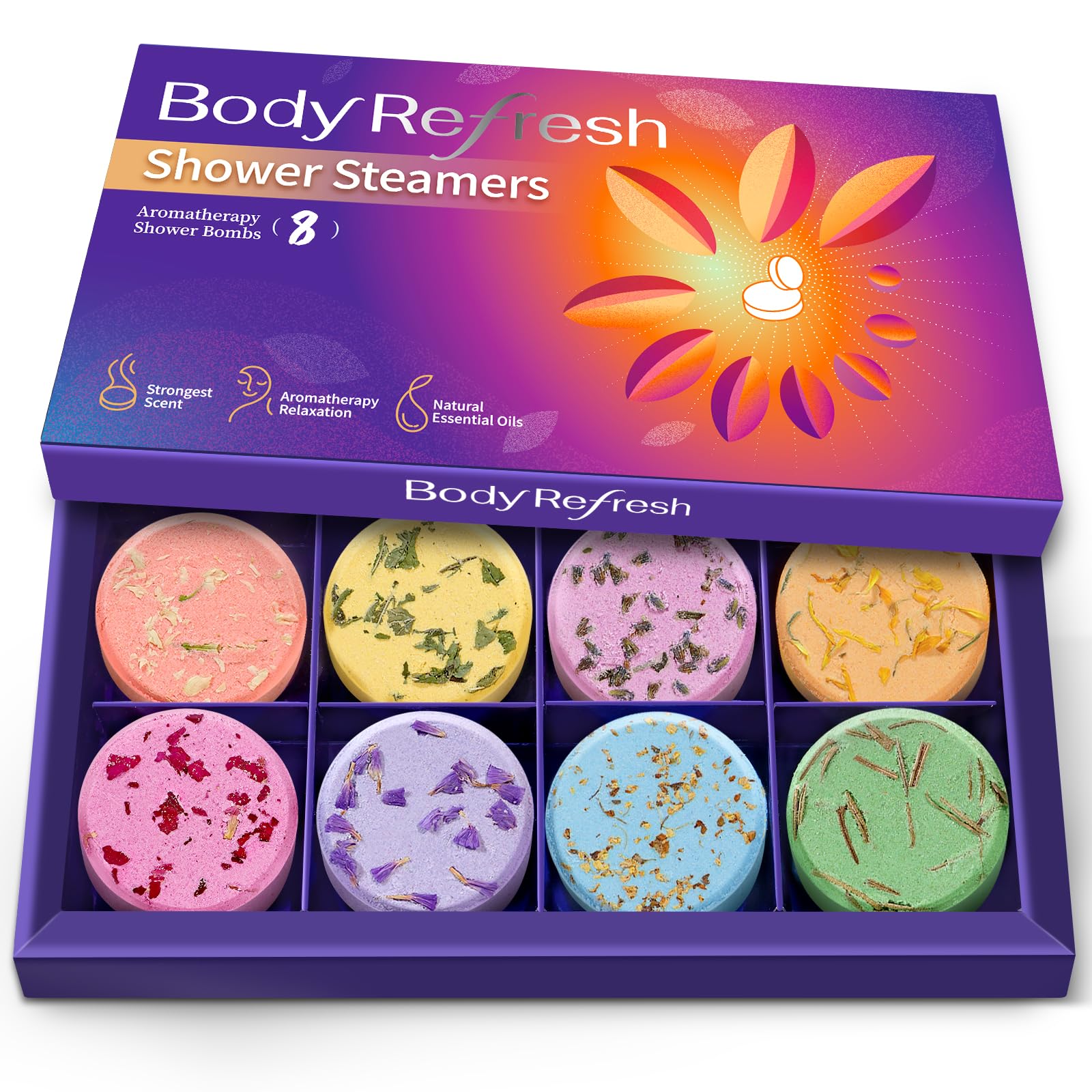 Shower Steamers Aromatherapy - 8 Pack Shower Bombs with Essential Oils Mothers Day Gifts for Mom Wife Birthday