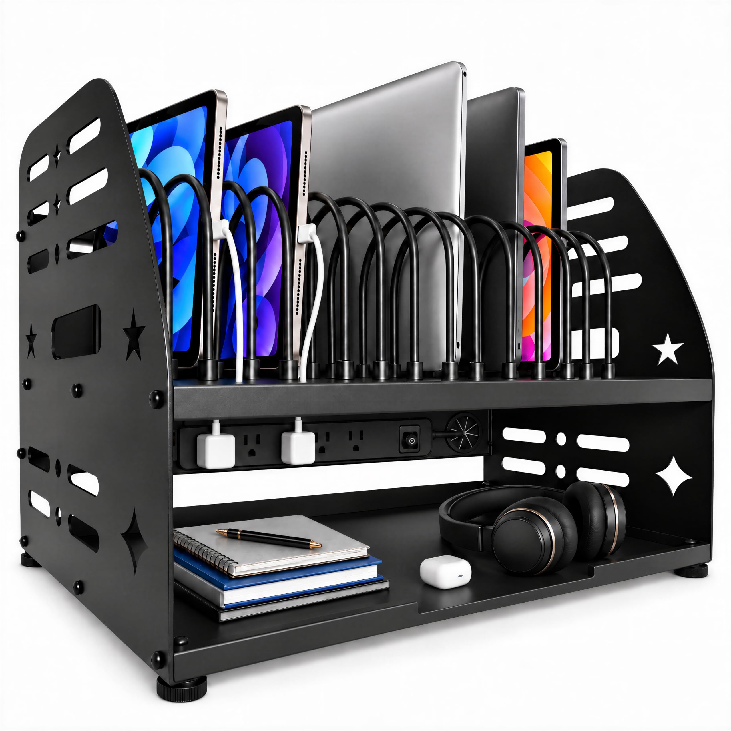 Large 16-Device Laptop Charging Station