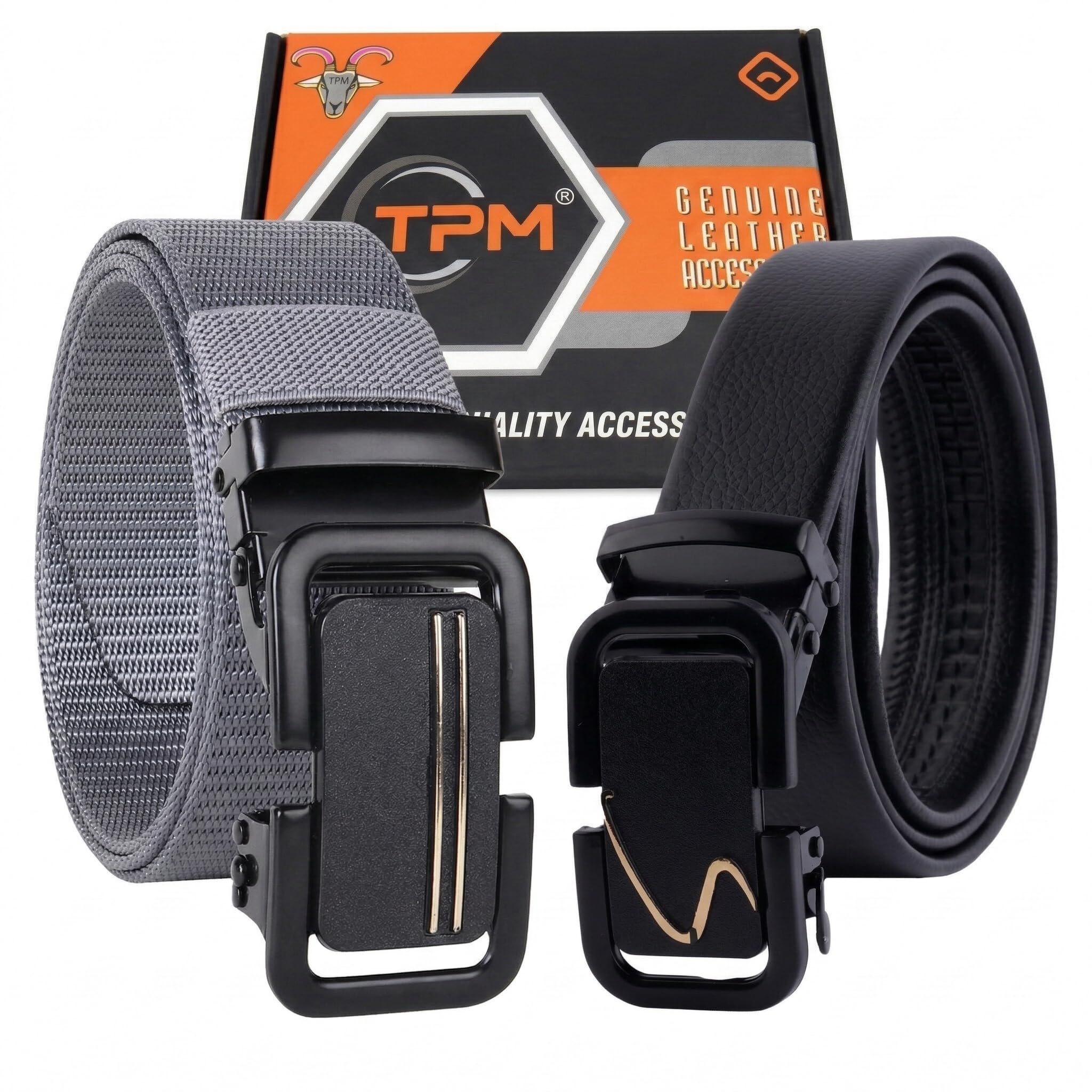 UrbanForce Combo Belt for Men – Pack of 2 Nylon Belts with Premium Metal Buckles | Adjustable, Durable & Stylish for Casual, Outdoor & Daily Wear | Gift Box-image-36
