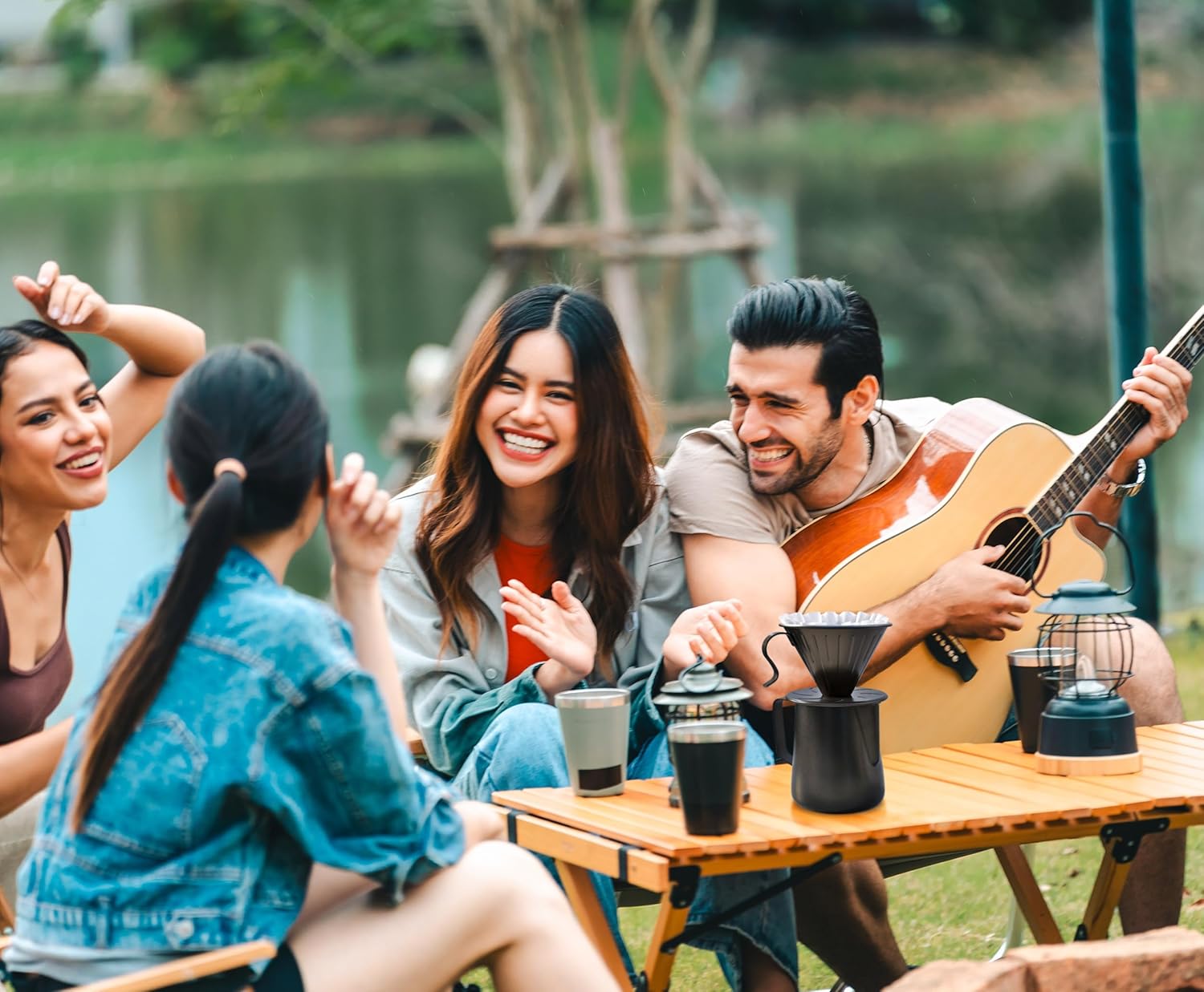 AGOGO Compact Portable Pour Over Coffee Maker Set - Easy Cleaning 304 Stainless Steel Dripper Set for Camping & 50 Filters Paper & Cleaning Rag (Silvery, 600ml)