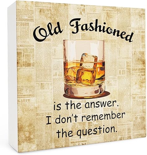 Miniatura 20 de Letrero de Caja de Madera de Martini, 5x5 Pulgadas, Extra Dirty Please, Decoración de Cóctel, Decoración de Carrito de Bar Casero, Estante de Mesa