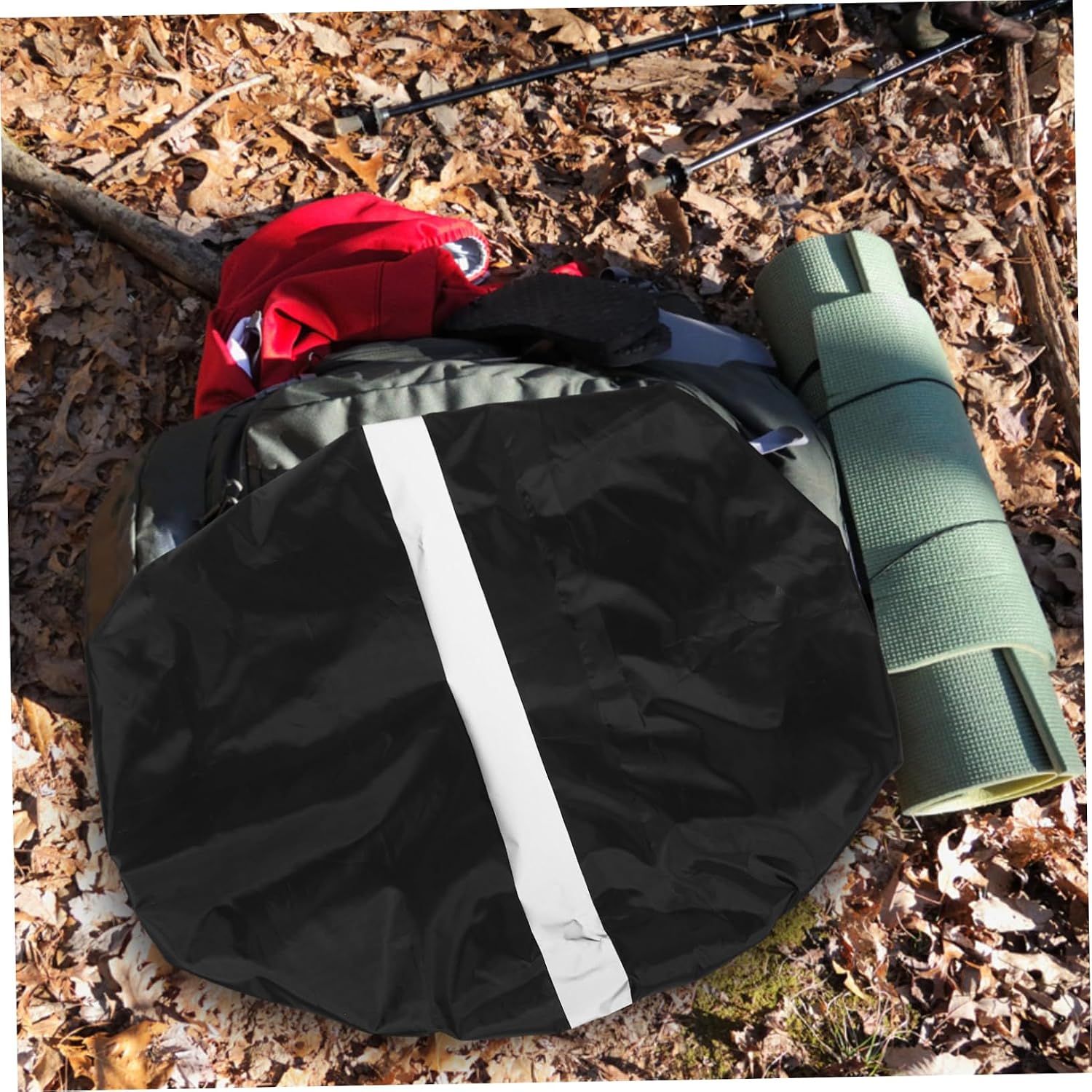 SUPVOX 1pc Backpack Rain Cover Reflective Strips Elastic Design for Hiking Camping Biking Fits Packs Outdoor
