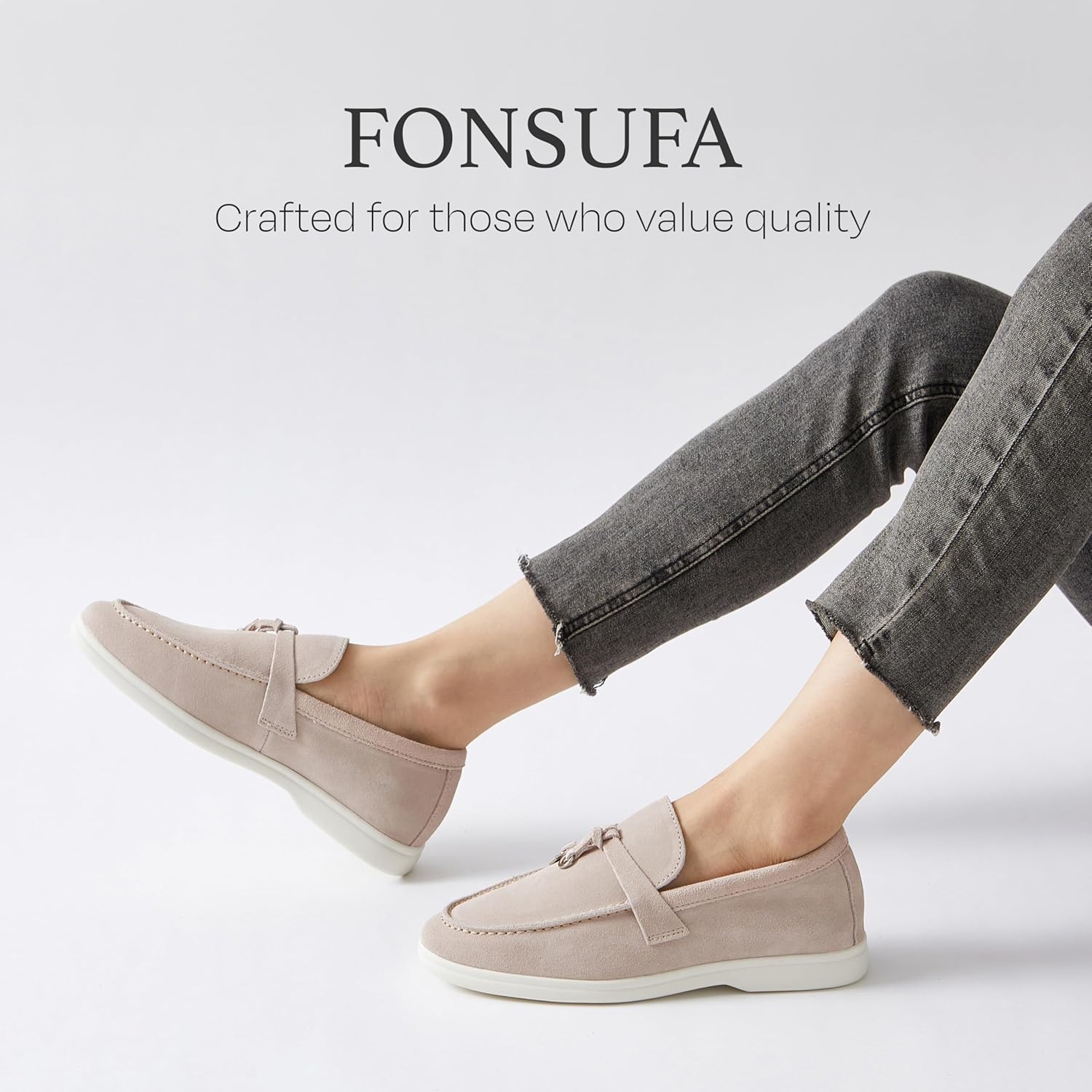 FONSUFA Iron Tipped Loafers for Women, Comfortable Stylish - Lightweight and Breathable Womens Shoes, Women's Loafers & Slip-Ons Casual Shoes - Image 7