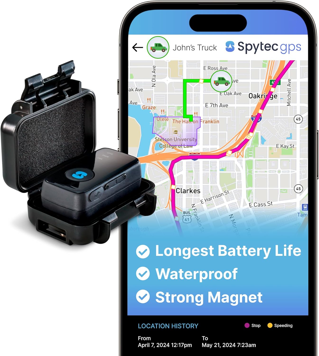 Spytec GPS Mini GPS Smart Tracker for Vehicles
