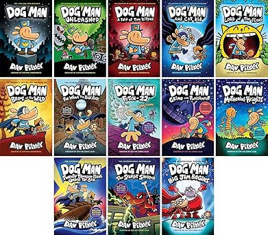 The Dog Man 13-Book Series: Dog Man #1-Dog Man #13, by Dav Pilkey