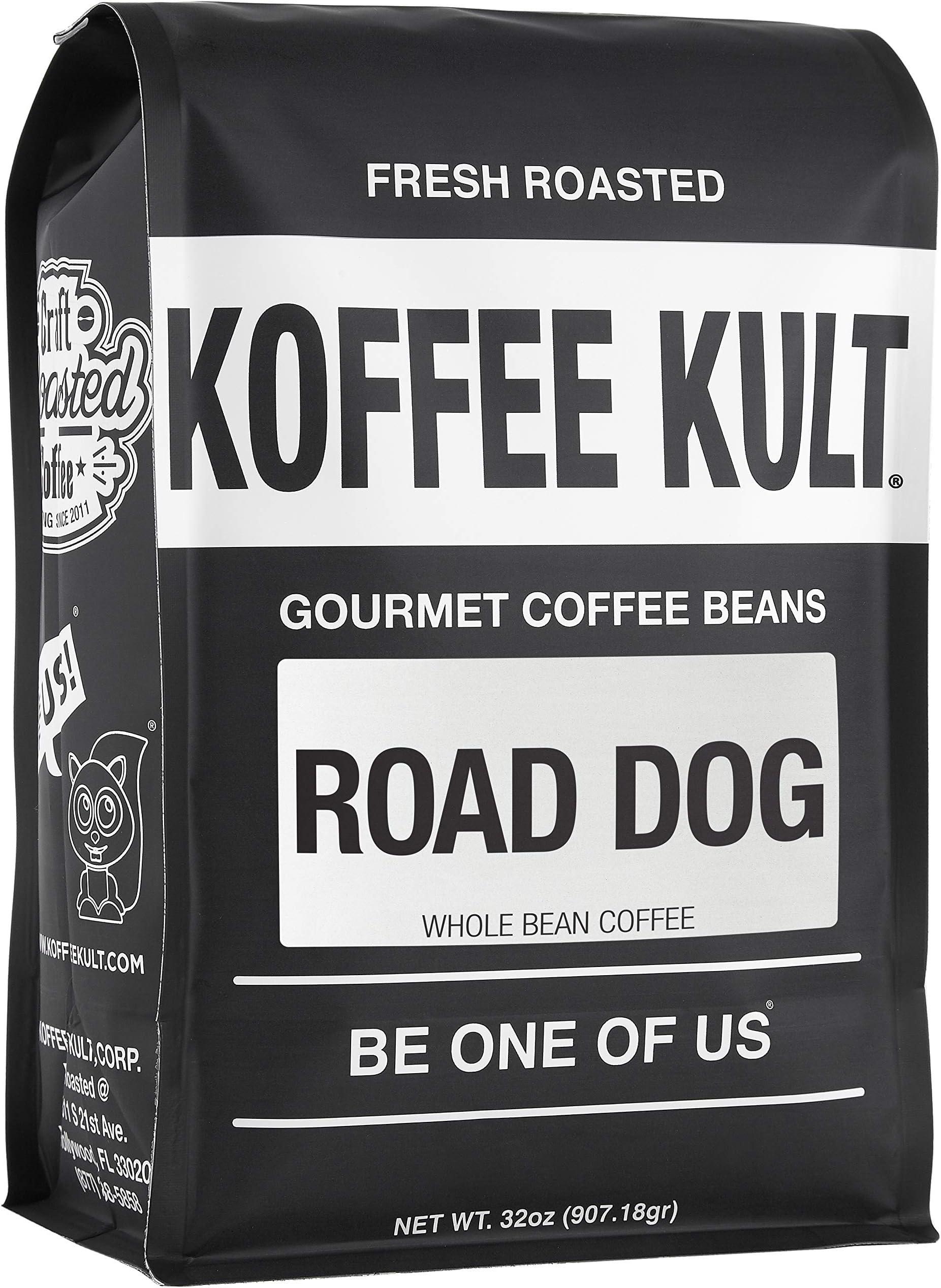 Koffee Kult Road Dog Dark Roast Coffee Beans (whole bean, 32oz)