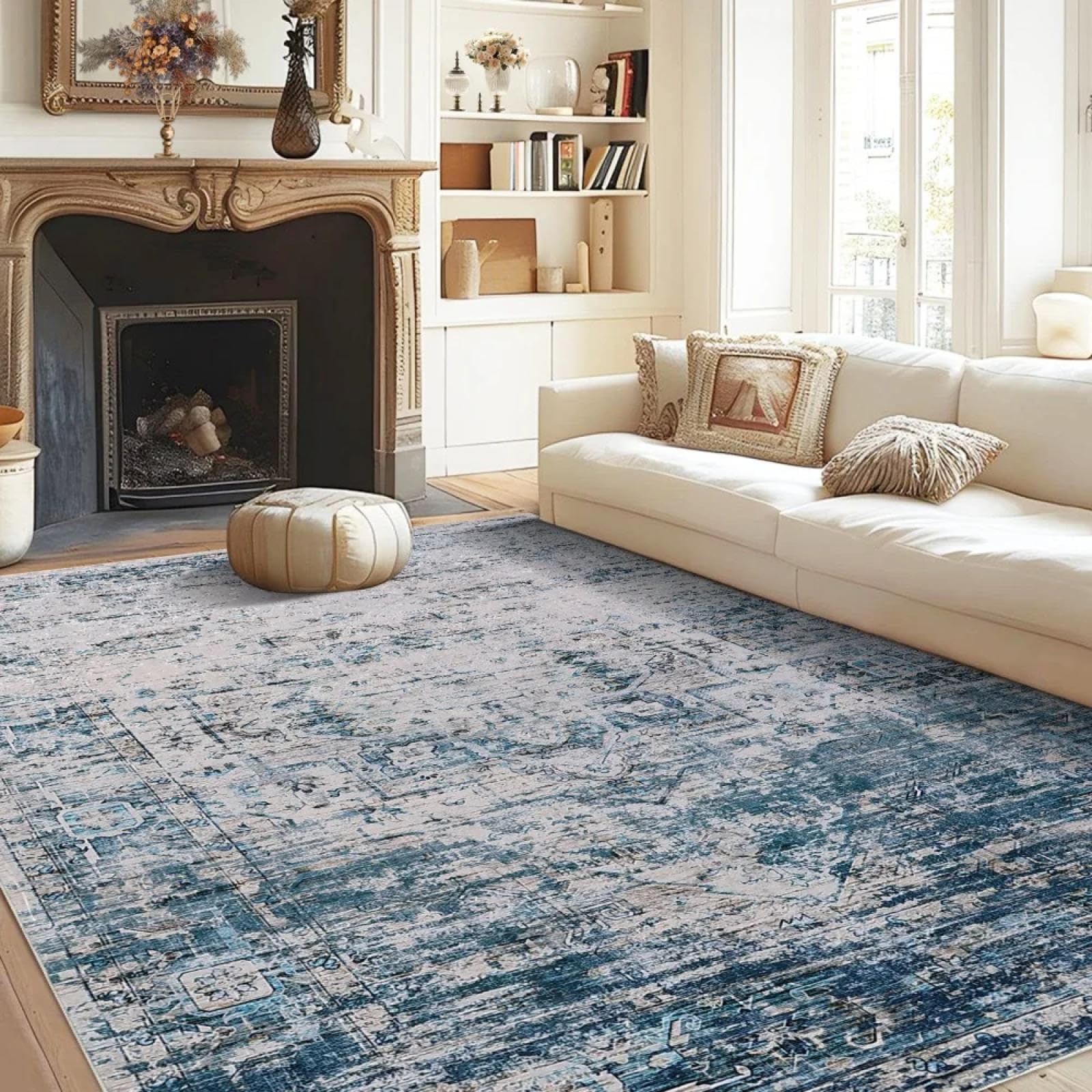 Alfombras para sala de estar grandes para un comedor acogedor