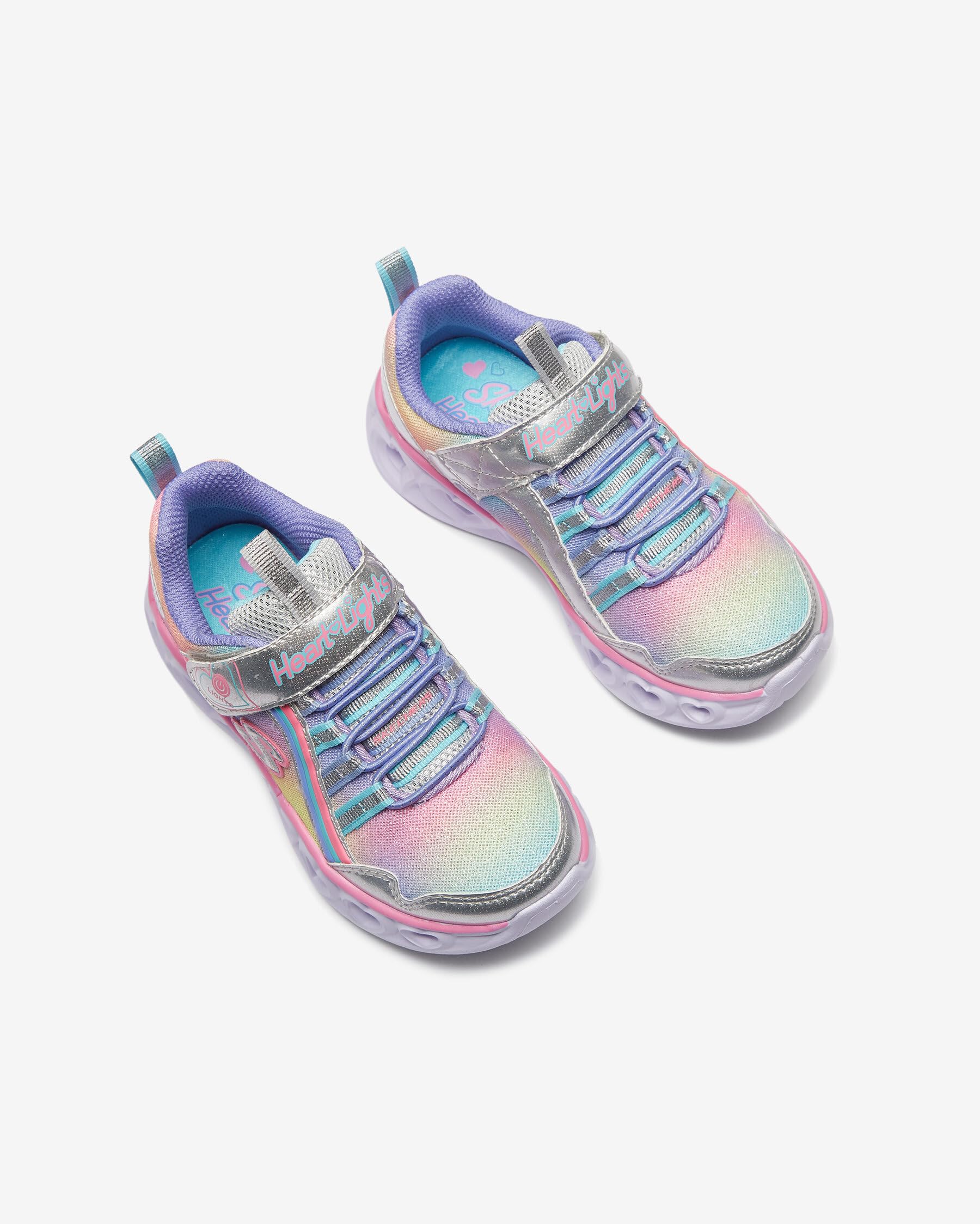 Skechers Heart Lights Rainbow Lux, Zapatillas Niñas