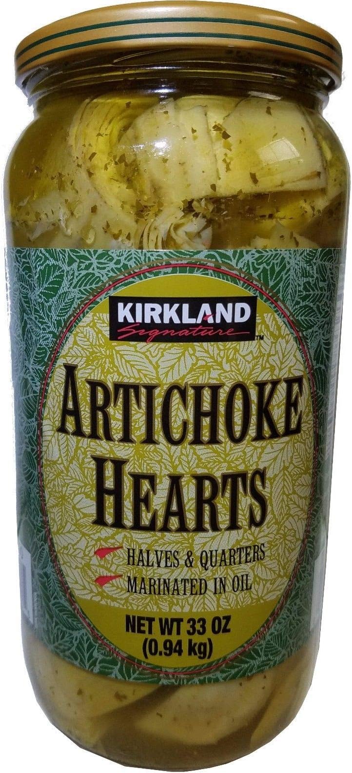 Kirkland signature artichoke hearts marinated in oil 33 oz