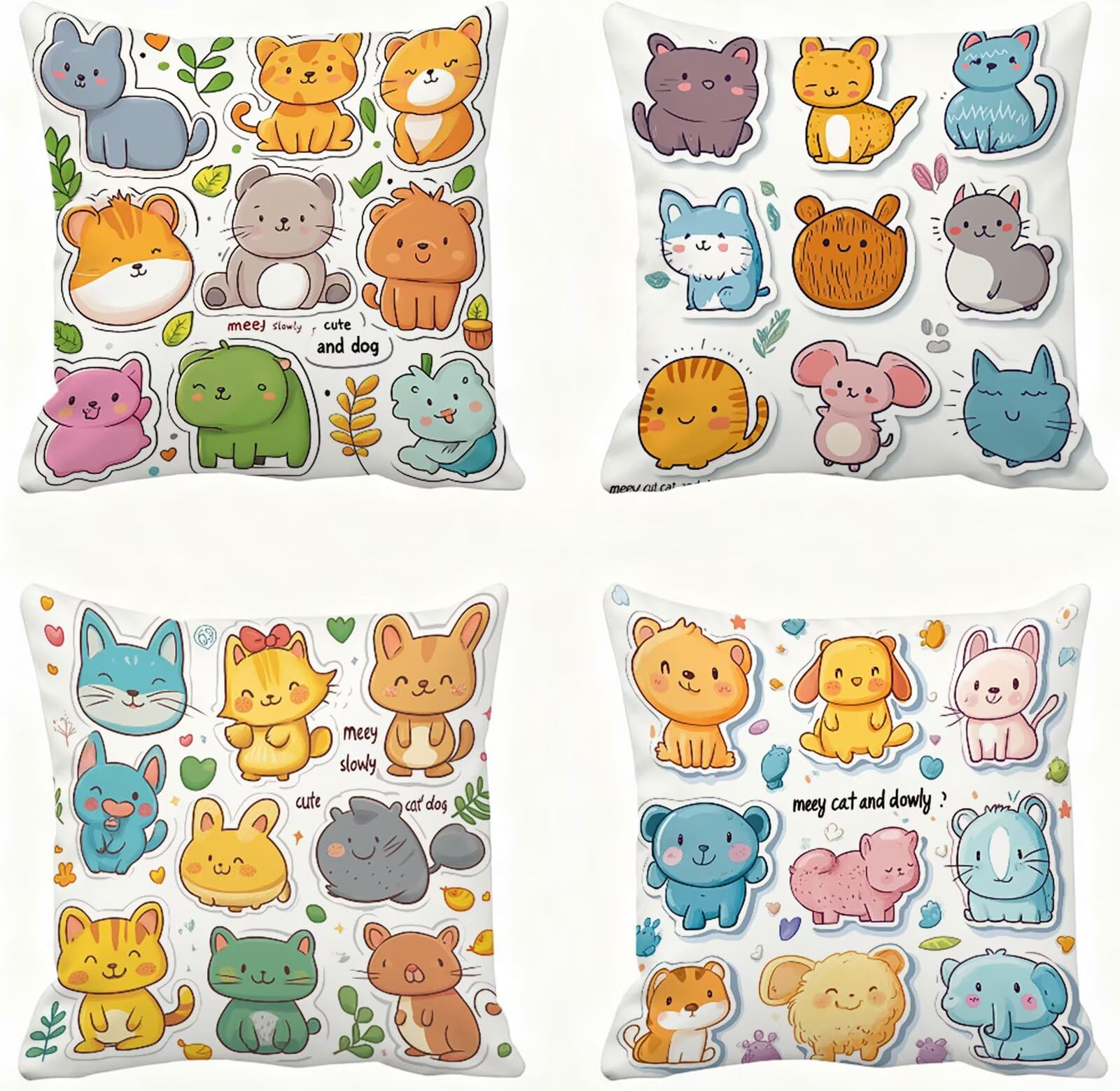 Taie d'oreiller 40x40 lot de 4 pour protéger vos coussins de salon avec style