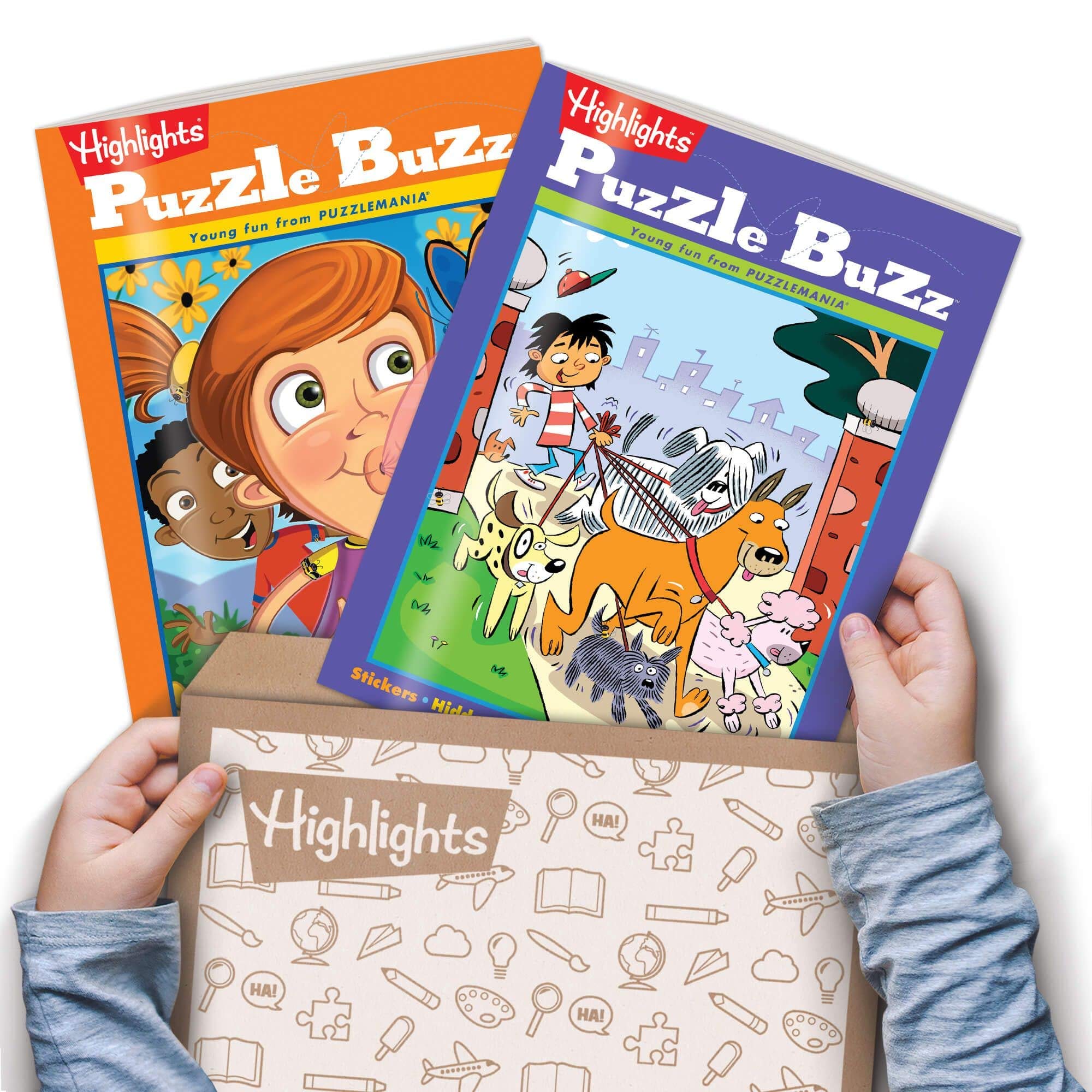 Highlights Puzzle Books Subscription Box For Kids Ages 4-7 | Puzzle Buzz Puzzle Club | Brain-Boosting Activities For Beginning Puzzlers