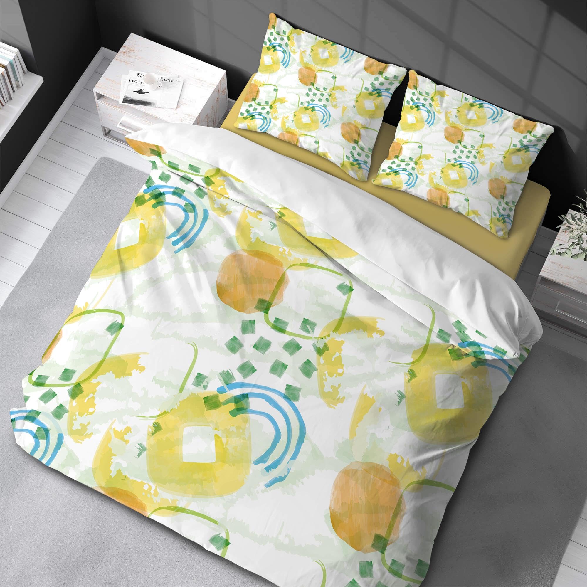 Parure Housse de Couette Aquarelle pour Sublimer Votre Lit Queen Size