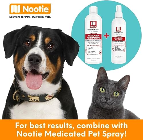 Miniatura 6 de Nootie Medicated Pet Shampoo, Dog Shampoo, Cat Shampoo, Formulated for Veterinarians, Sold in over 10,000 Vet Clinics Worldwide - 16oz