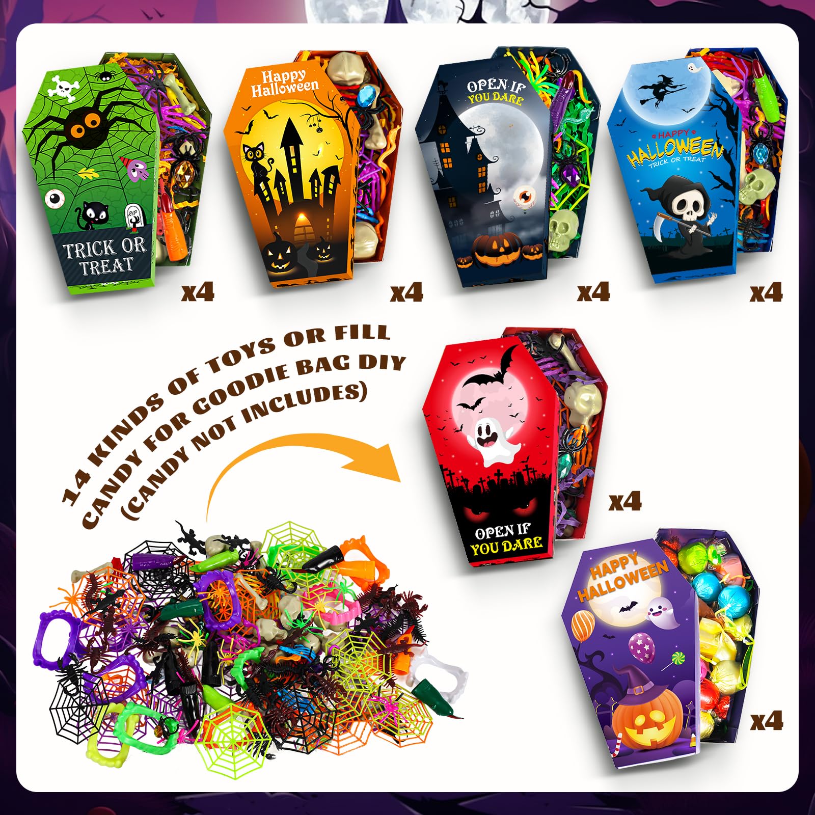 Amazon.com: SpringFlower 269 PCS Halloween Party Favors For Kids