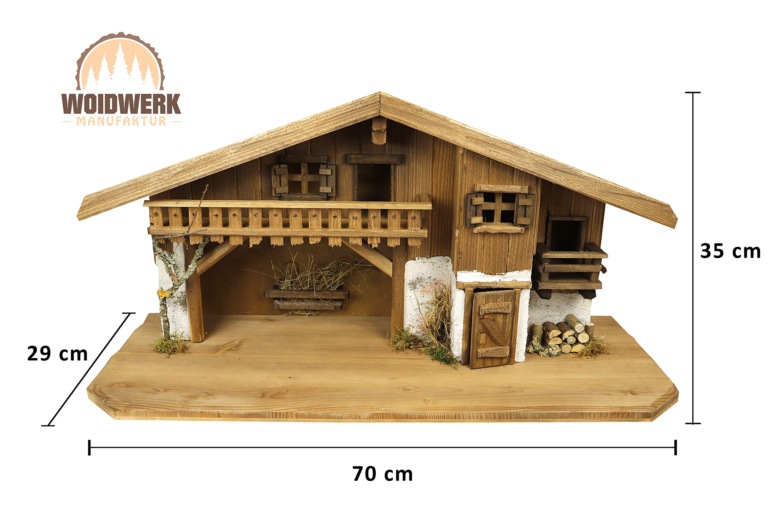 Weihnachtskrippe Krippe Krippenstall (W29) Weihnachten Weihnachtskrippen Krippenfiguren Tischkrippe