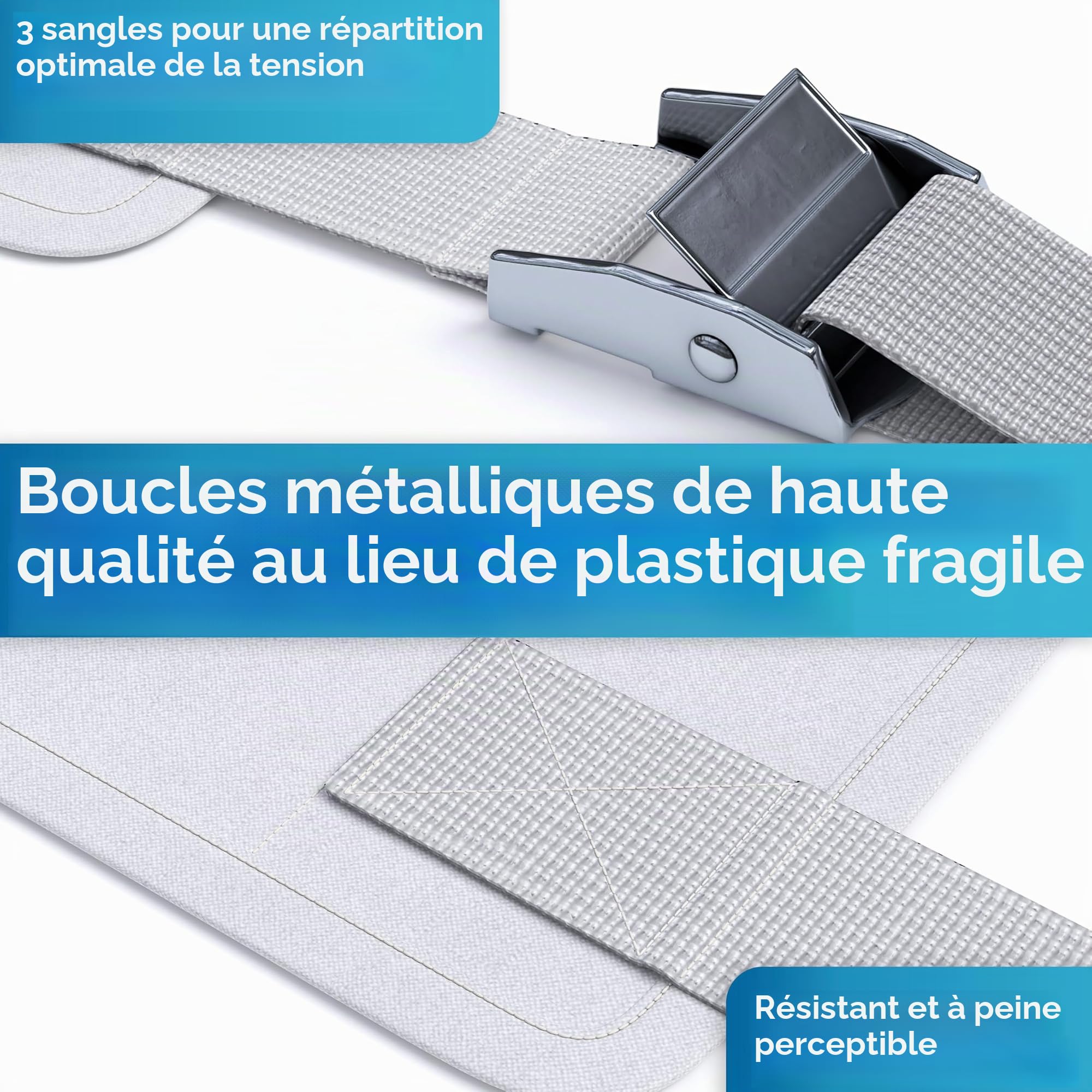 Briliantwerk® Pont d'amour pour matelas 200 cm I Pas de glissement I Solution innovante en tant que cale-matelas pour les familles et les couples I La pont de lit se fixe en < 5 min