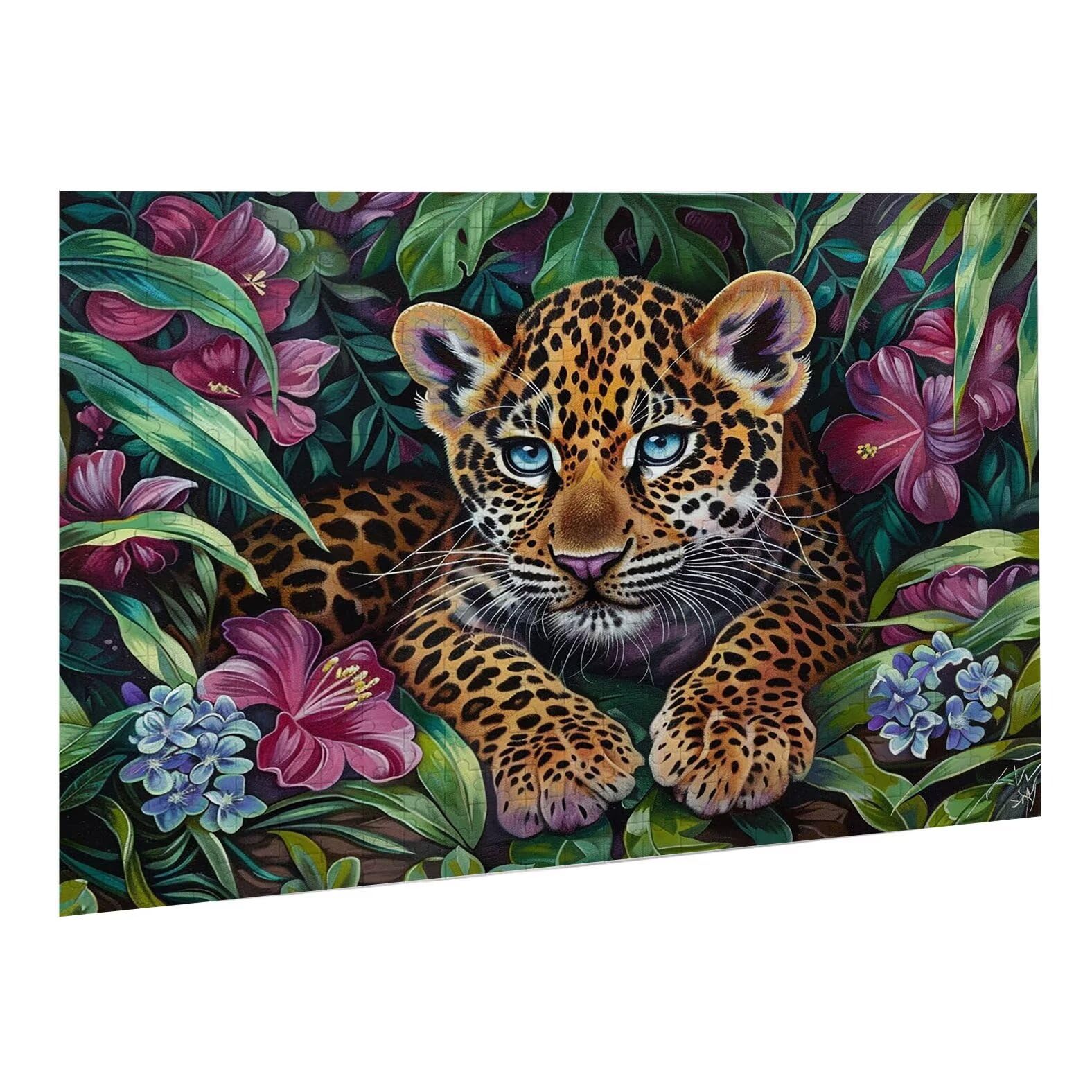 Układanka Jigsaw, 3000 sztuk klasycznych układanek, Leopard Puzzle Rozluźnienie Inteligencja, Mpossible Trudne Puzzle Trudne Trudne Wymagające Puzzle Dorośli Gra Rodzinna, Prezent Miłość Przyjaciel