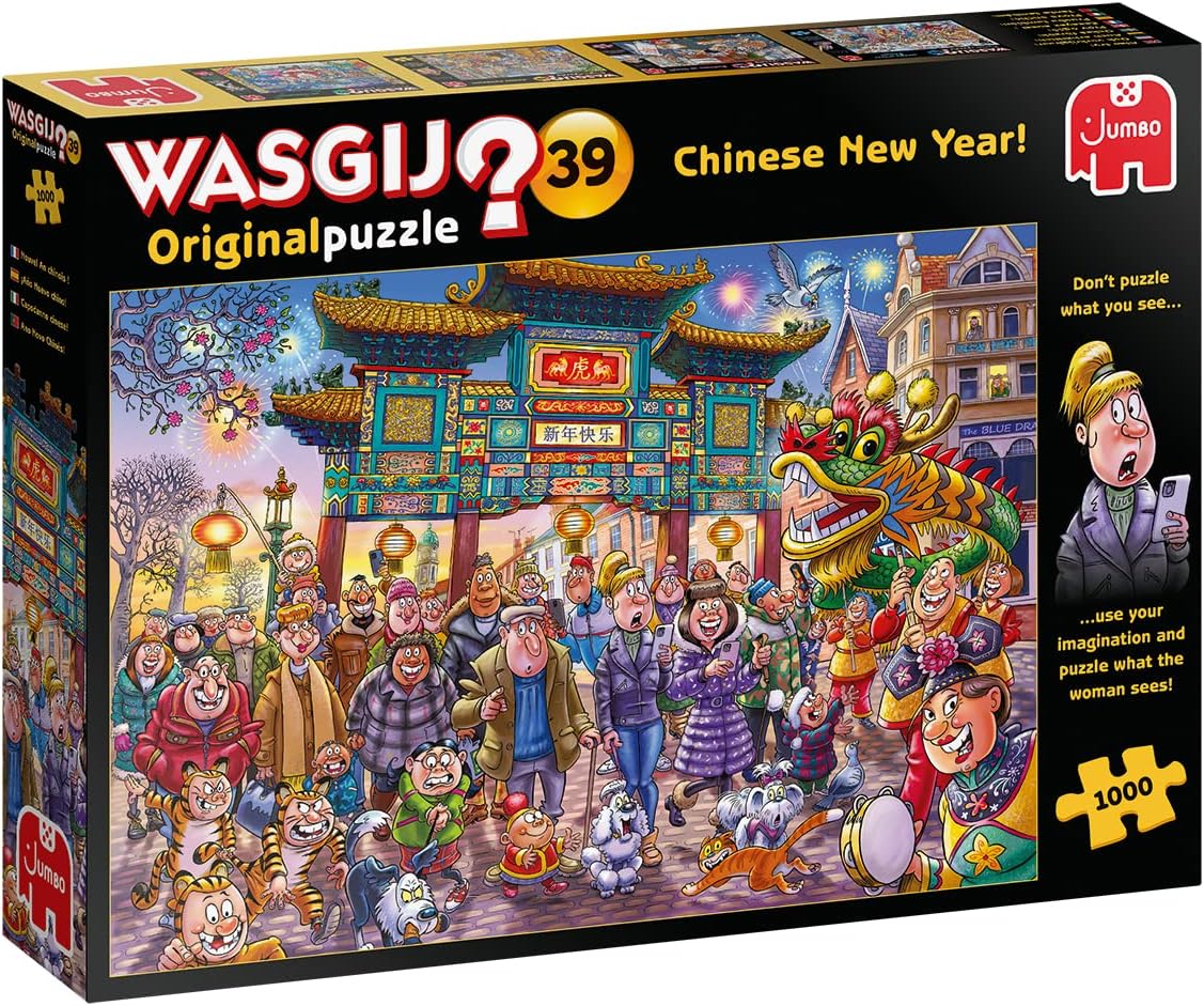 Jumbo 25011 Wasgij Original 39 Chinese New Year Jigsaw Puzzle (1000 Pieces)