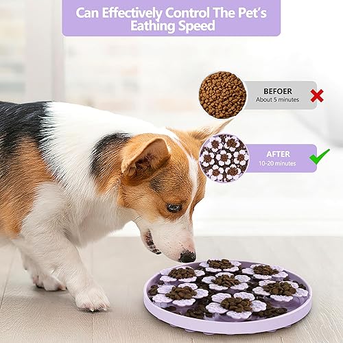 Miniatura 3 de Haz que la hora de la comida sea divertida y saludable con el cuenco de alimentación lenta para perros y gatos de AWINNER'S - Reduce el exceso de
