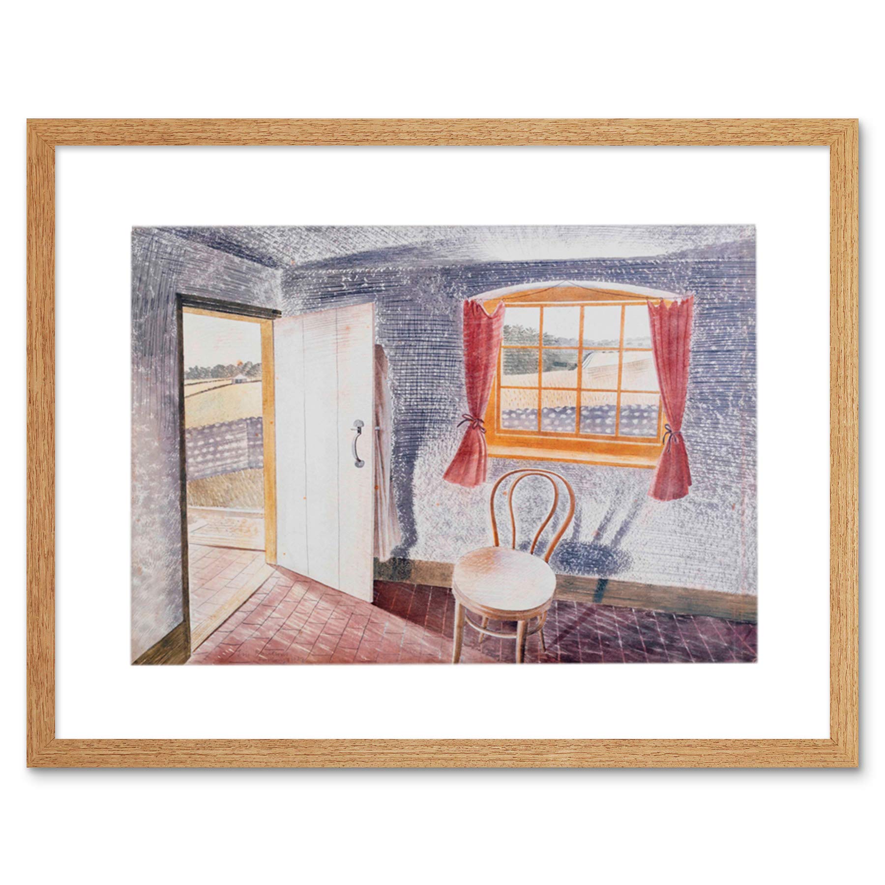 Wee Blue Coo Eric Ravilious Interior Furlongs 1939 Framed Wall Art Print