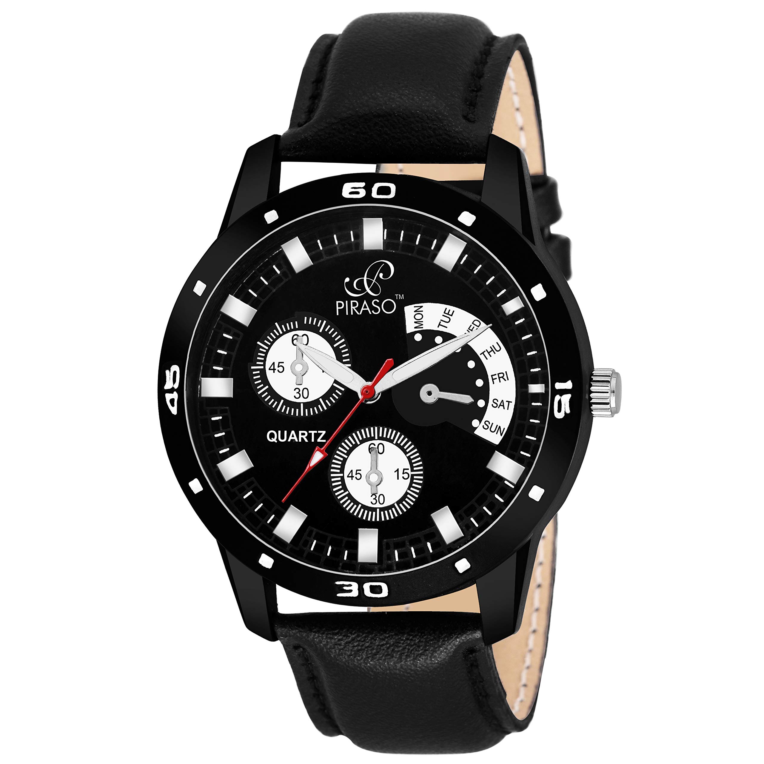 PIRASO Analog Black Watch for- Men (B07GTBHNJL) Amazon Price History, Amazon Price Tracker