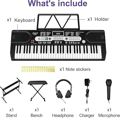 Miniatura 5 de Amyove, Teclado portátil de 61 teclas (KD003)