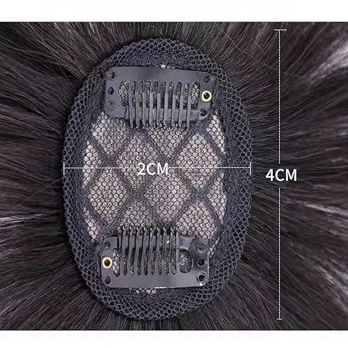 Miniatura 4 de Toppers para el cabello fino para mujeres, peluca de flequillo francés con flequillo, clip recto en la parte superior de la frente, piezas de pelo