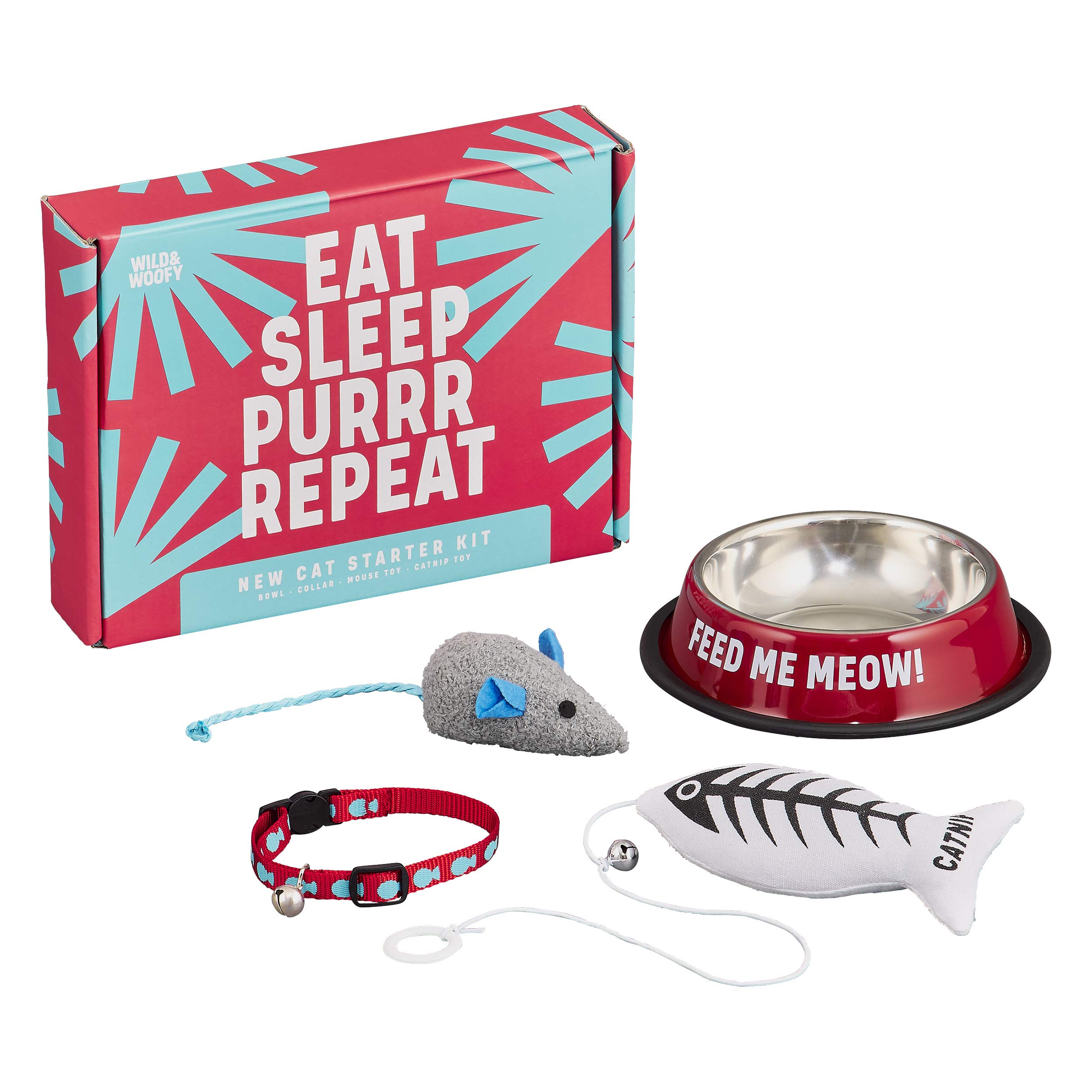 Kit de démarrage pour chat Wild & Woofy pour éviter le stress de l'adoption