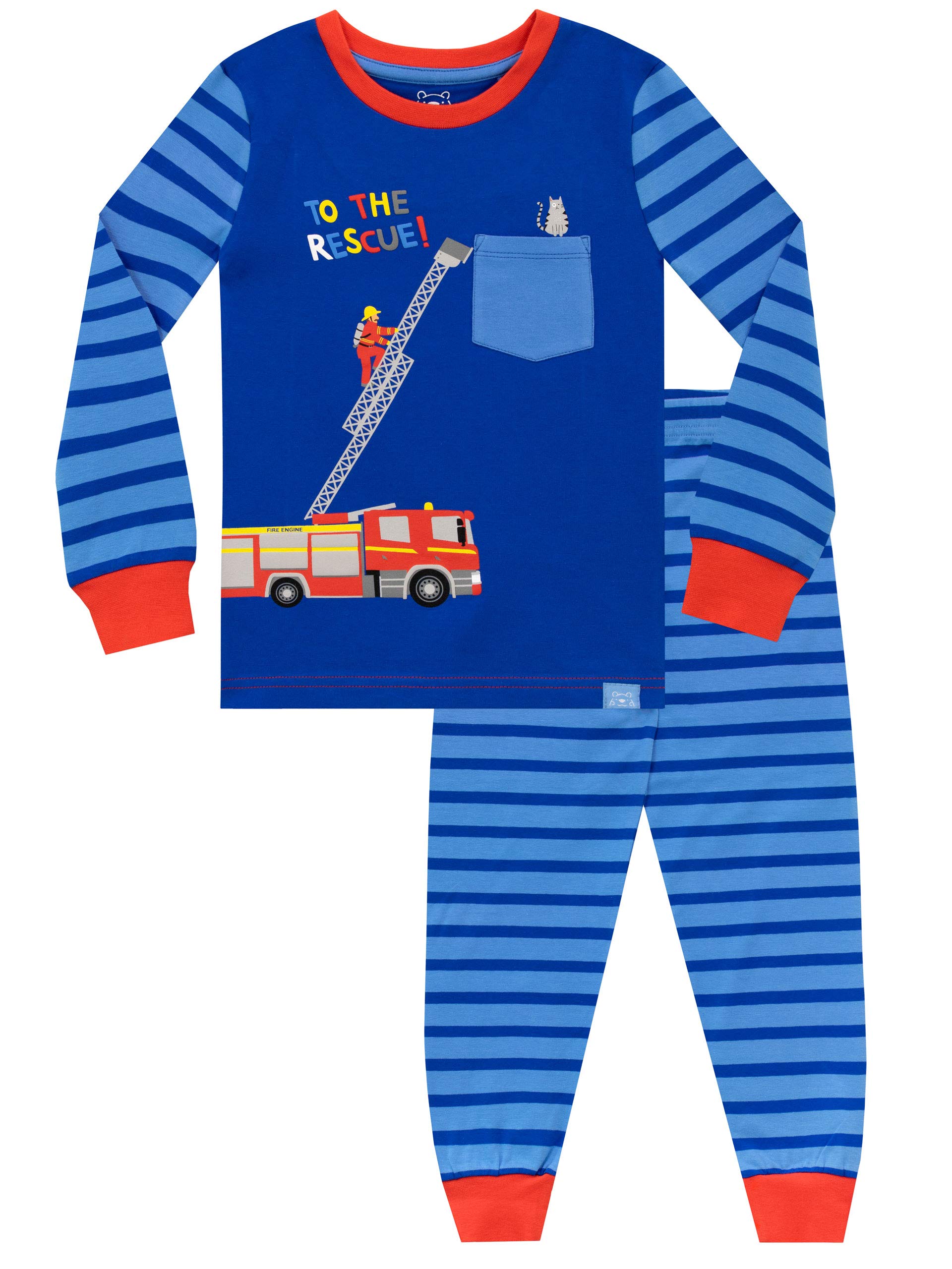 Harry Bear Piżama chłopięca Slim Fit Strażak