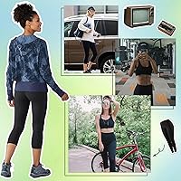 Vista 19 de NexiEpoch - Paquete de 4 leggings suaves para mujer, con bolsillos, control de abdomen y cintura alta, pantalones capri para yoga y ejercicio