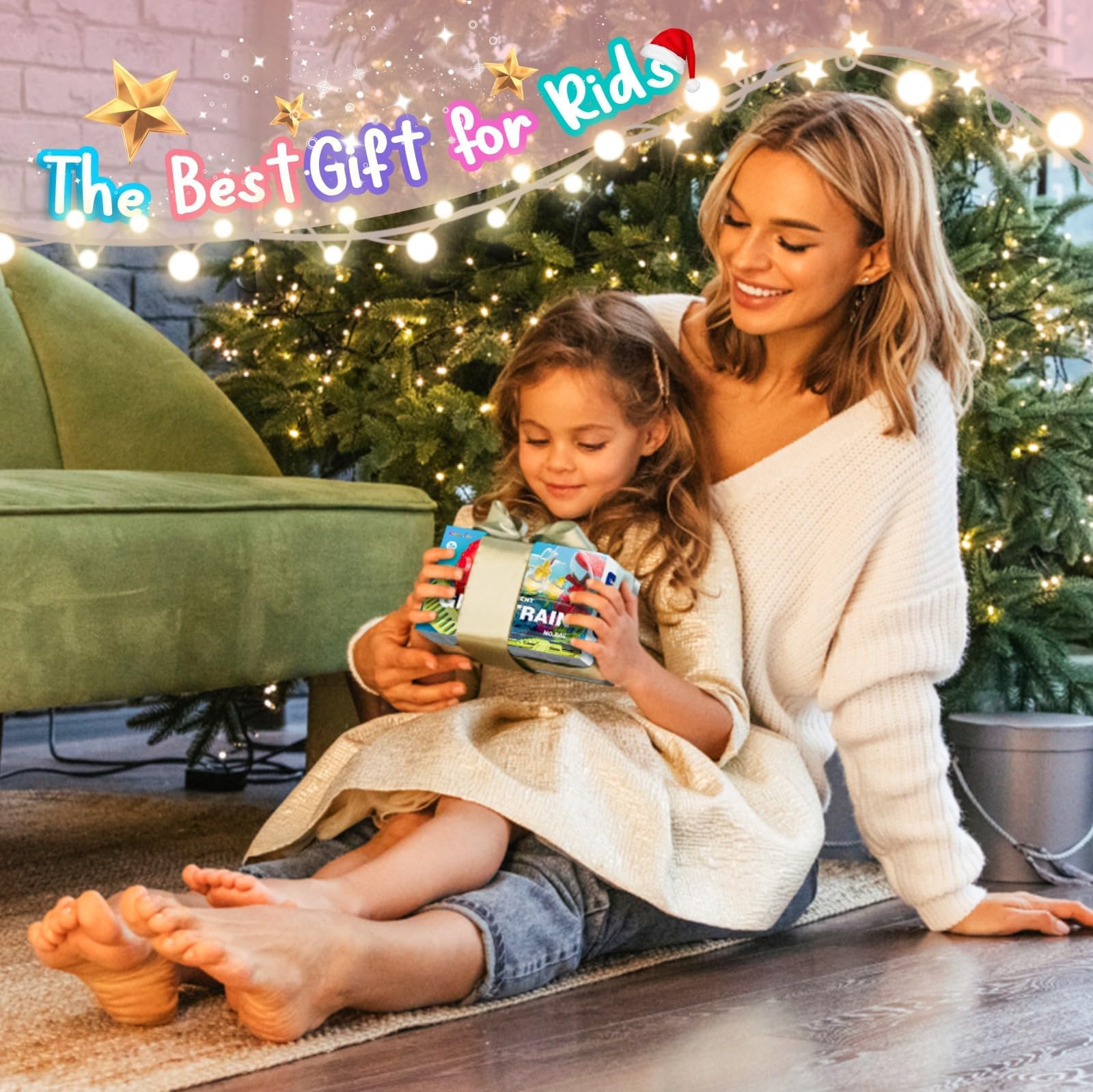 Jouet de Train Lumineux pour Petits Enfants : Jouet à rouages Transparent pour Enfants avec de Jolies lumières et de la Musique, Jouet éducatif de Ramper pour bébés garçons et Filles