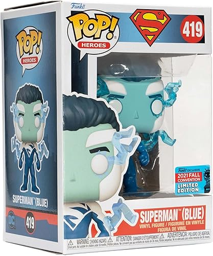 Miniatura 4 de Funko Superman Blue Pop! Figura de vinilo - Convención 2021 exclusiva