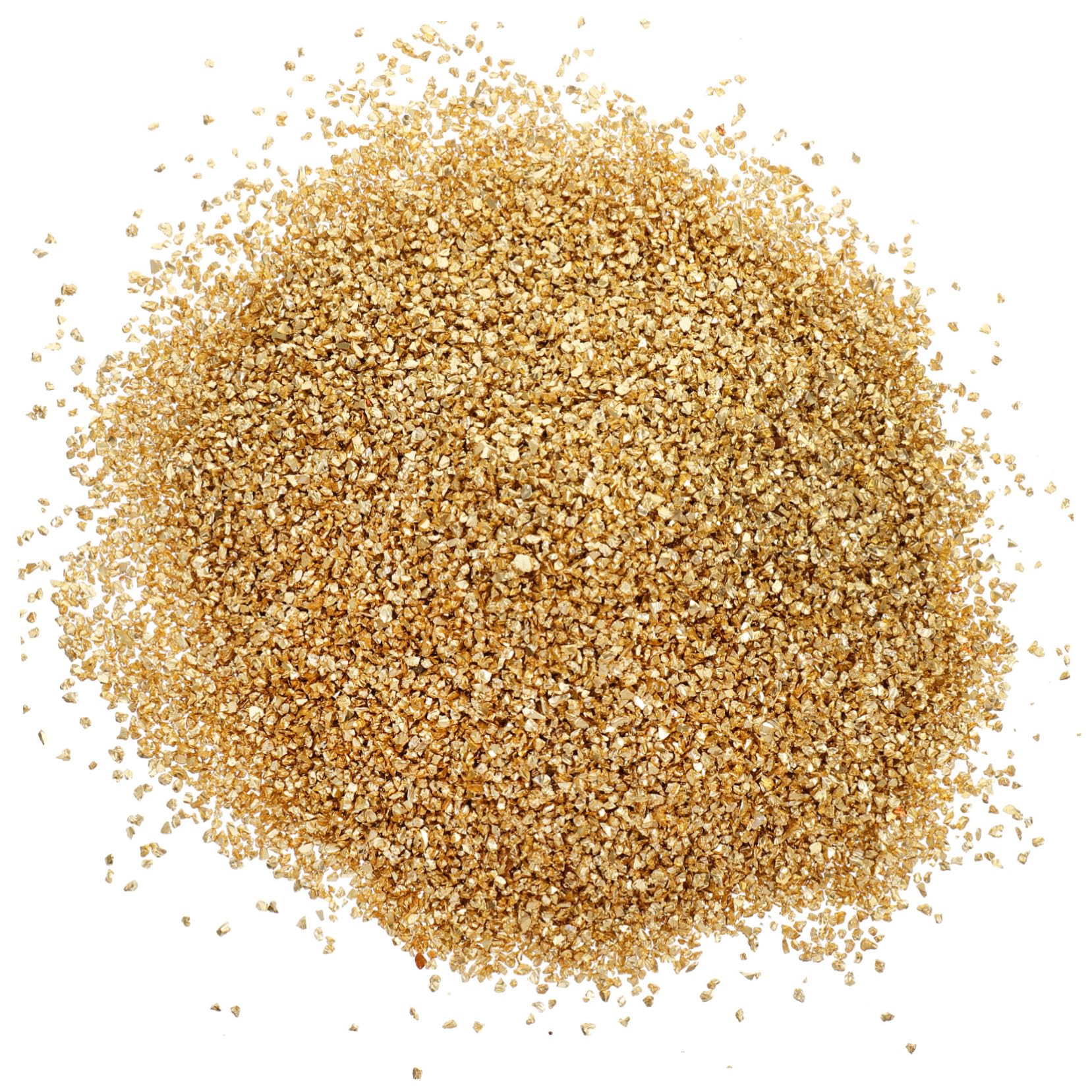 HOMSFOU Bastel Material Dekoration Metallische Mini-chips Zerquetscht Basteln Schmuckzubehör Metallische Späne Einmachgläser Klobiger Glitzer Golden Glas