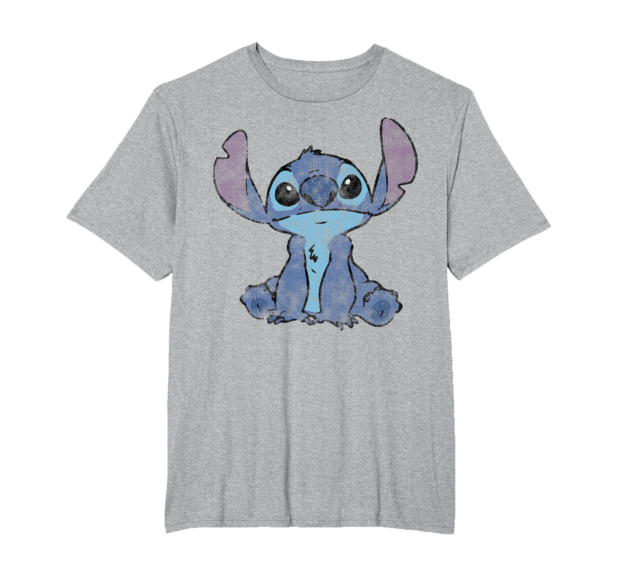 Disney Lilo &amp; Stitch Distressed Stitch Portrait T-Shirt