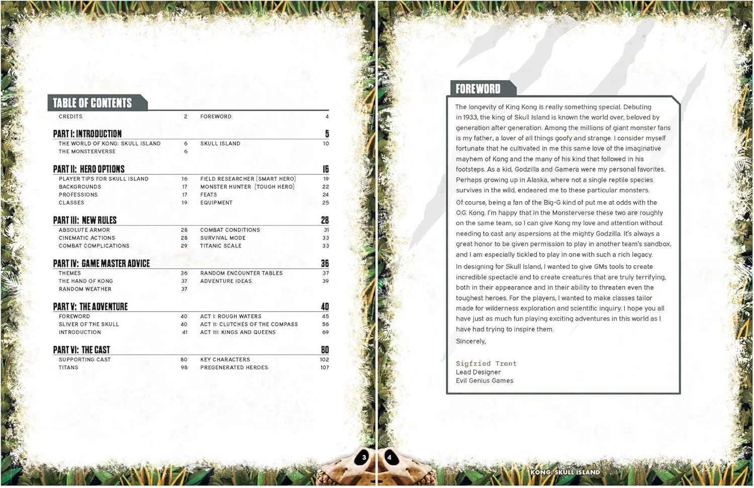 Evil Genius Games Everyday Heroes Kong: Skull Island Cinematic Adventures Roleplaying Game, Orange