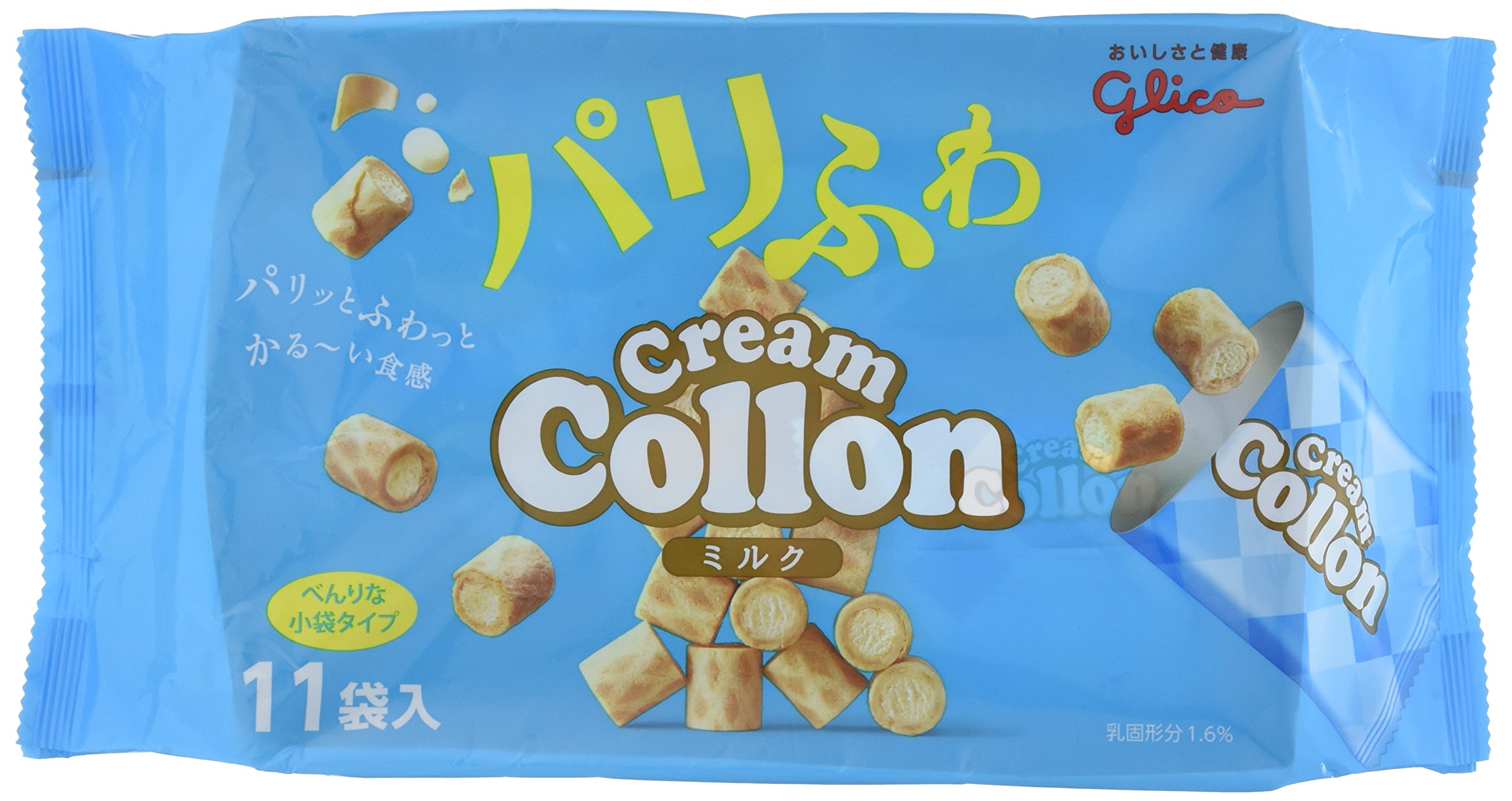 Amazon.com: Glico Japan Cream Collon large bags 11 pcss × 12 bags