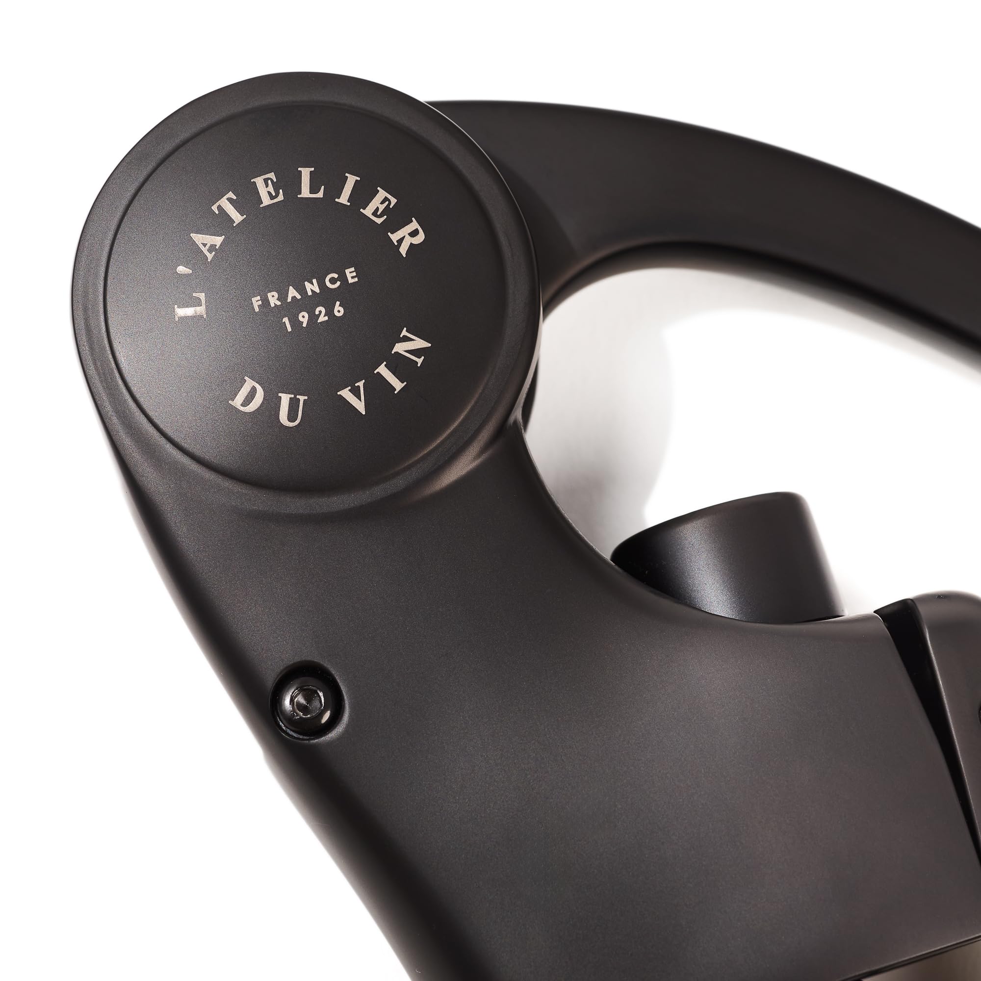L’ATELIER DU VIN – Oeno Motion Wood & Black – Tire-Bouchon à levier - Noir
