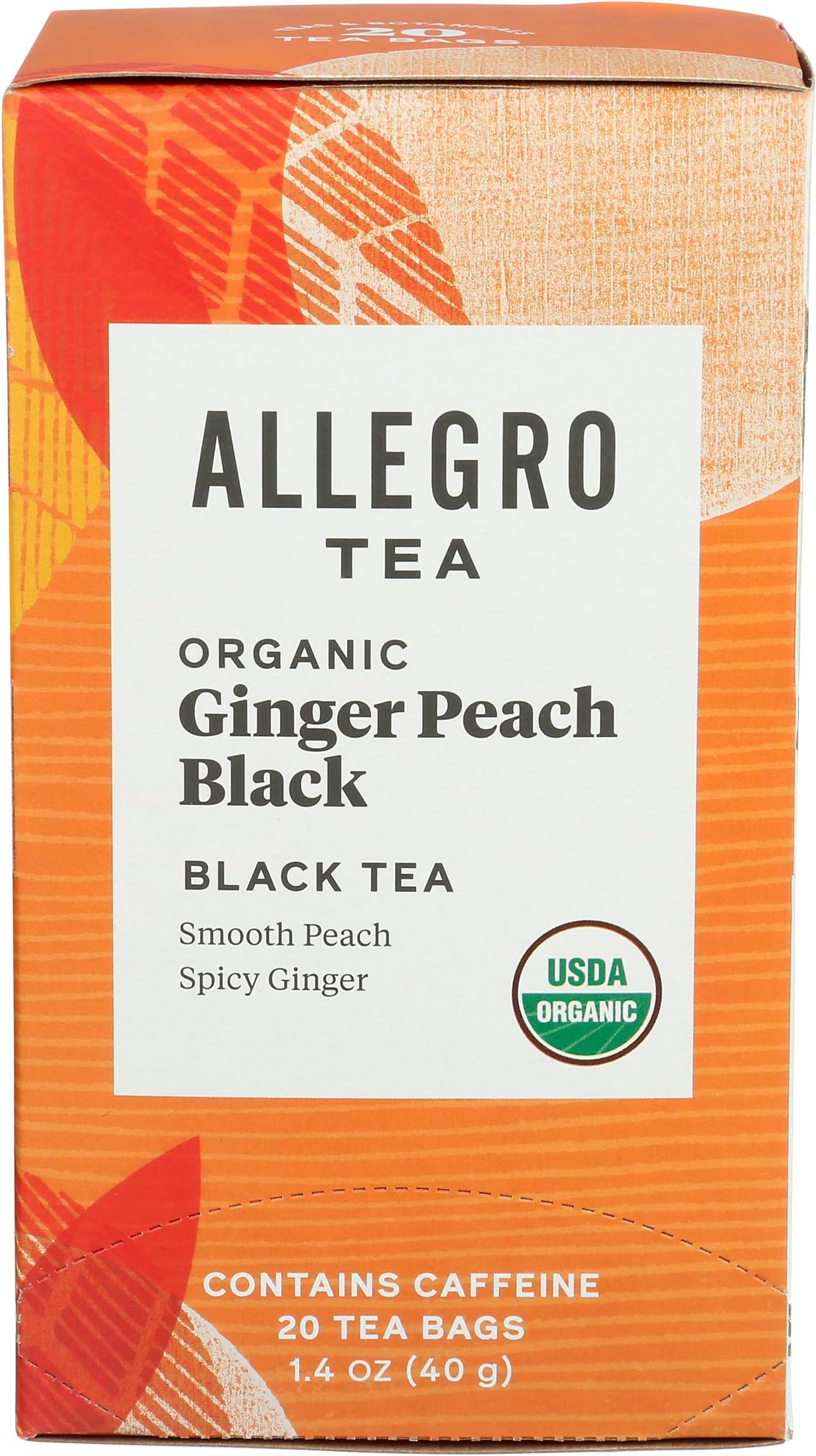 Allegro Tea, Organic Decaf Black Tea Bags, 20 ct Grocery
