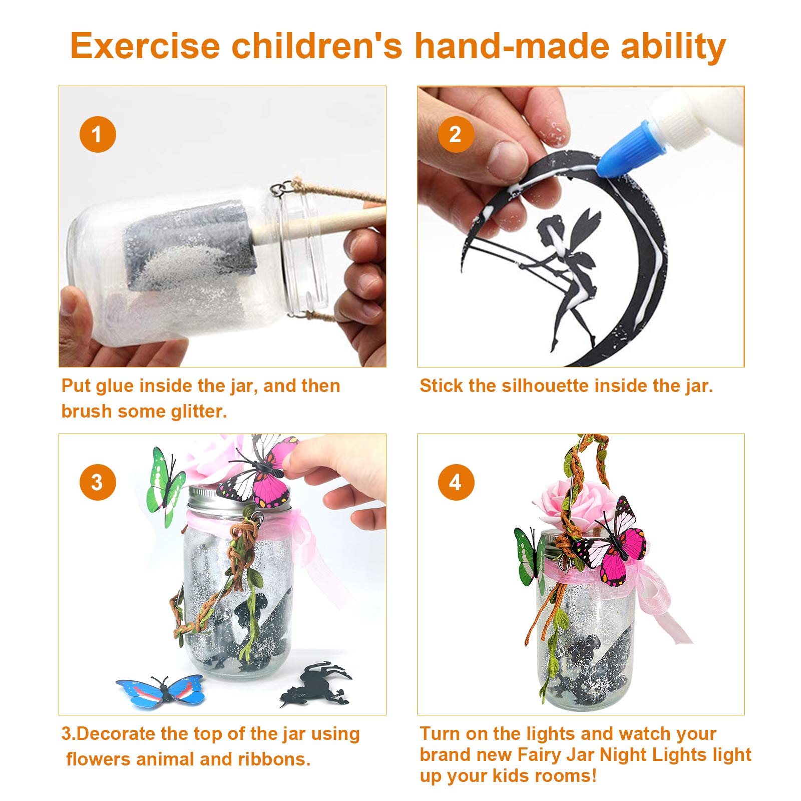 Kit DIY Lanternes Fées Pour Enfants - Avec Télécommande - Créatif Et Éducatif - Cadeau Fille 6-12 Ans